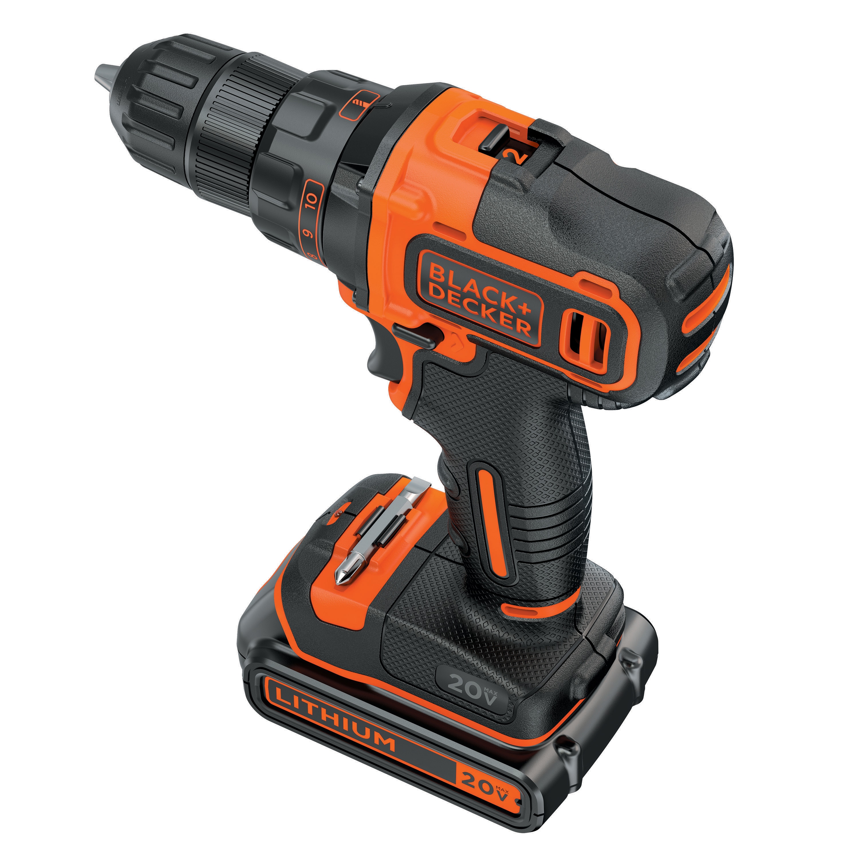 BLACK+DECKER 20-volt Max 3/8-in Cordless Drill (1-Battery Included and ...