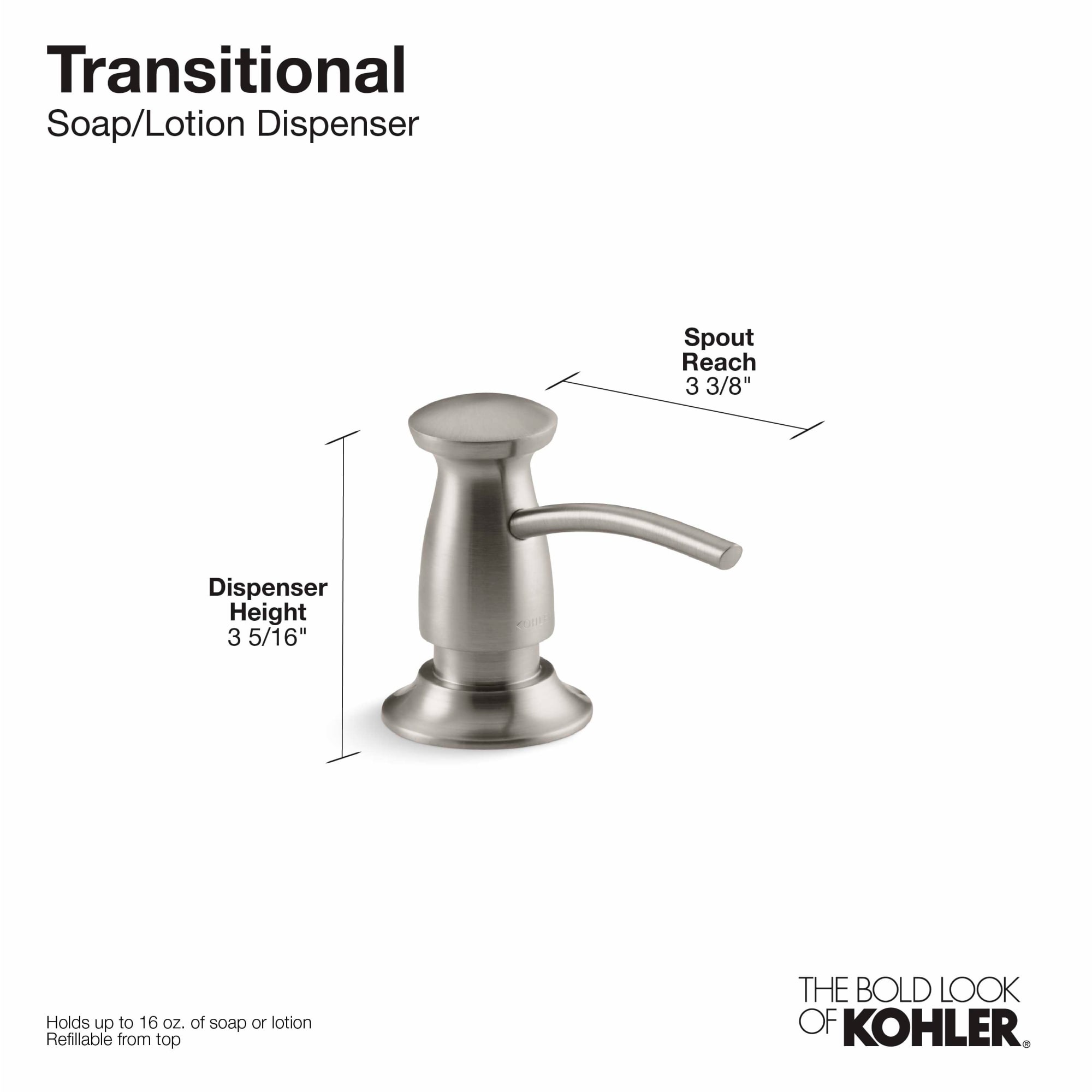 KOHLER 1893-C-VS Soap-Lotion-Dispensers - View #5