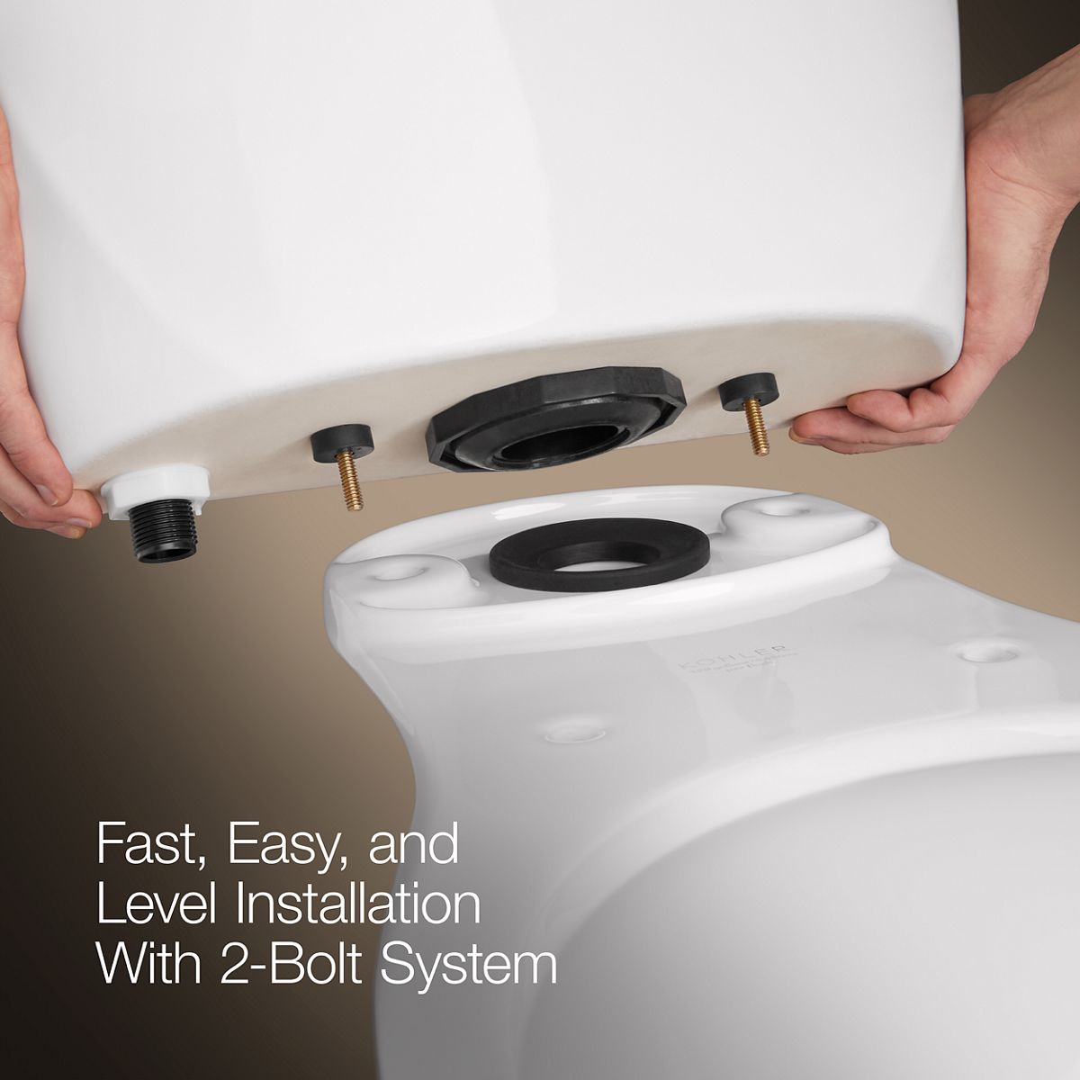KOHLER Cimarron Biscuit 1.28 -GPF Single -Flush High Efficiency Toilet Tank