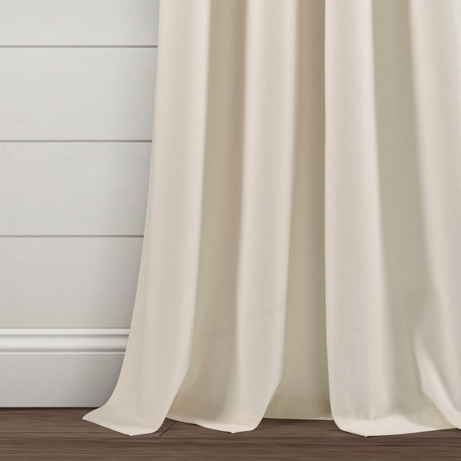 Ivory and Wheat Cotton Boho Tassel Window Curtain Panels, 42"W x 95"L