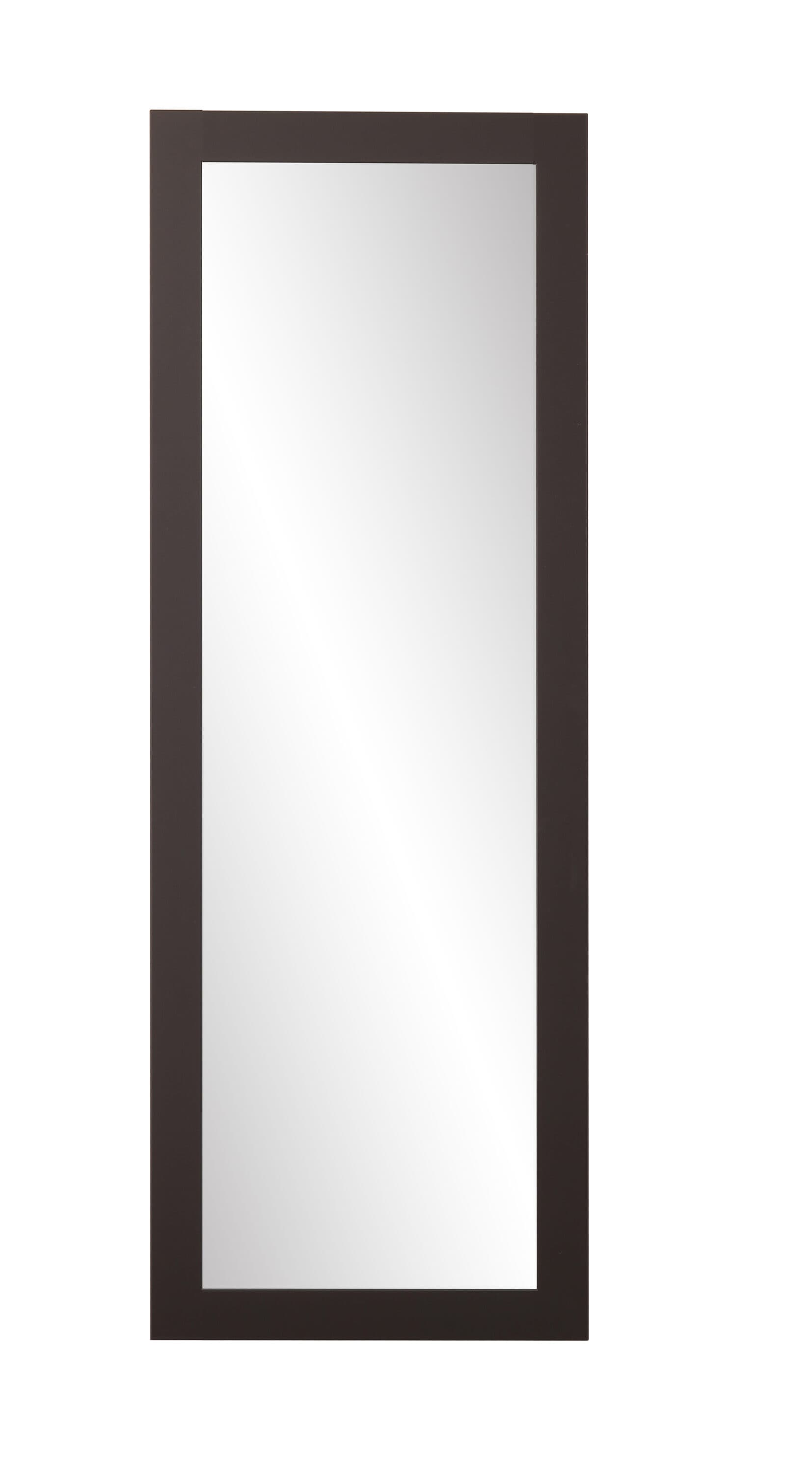 BrandtWorks BM2THIN 21.5-Inches W x 71-Inches H Rectangle Matte Black Framed Full Length Wall Mirror