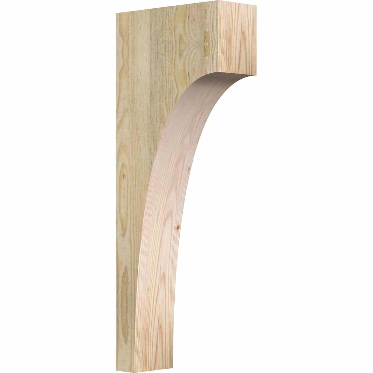 Ekena Millwork COR04X10X26HUN00RDF 4-in x 10-in x 26-in Huntington Unfinished Douglas fir Wood Paintable/Stainable Corbel