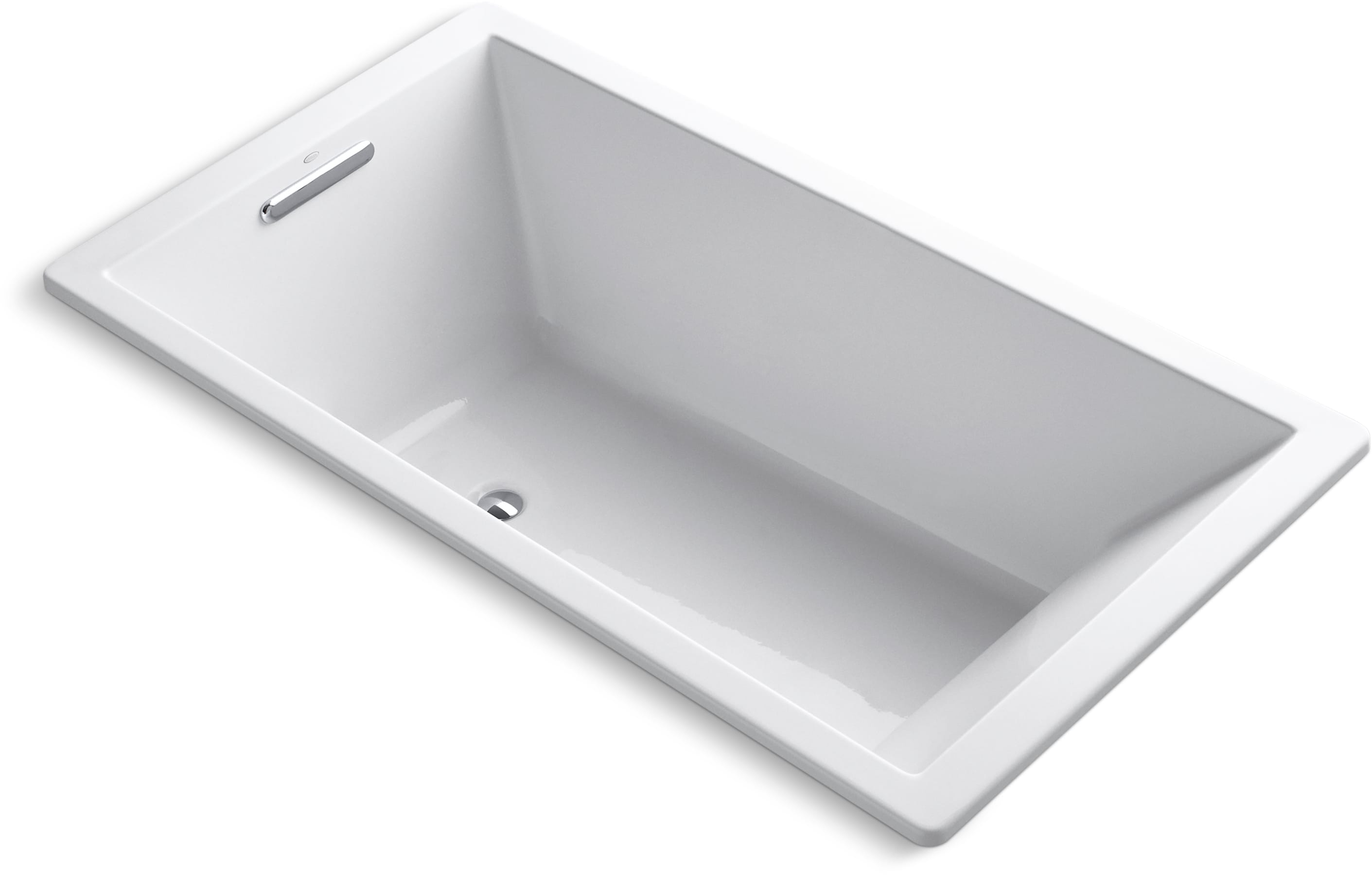 KOHLER Underscore 36-in x 60-in White Acrylic Drop-In Bathtub
