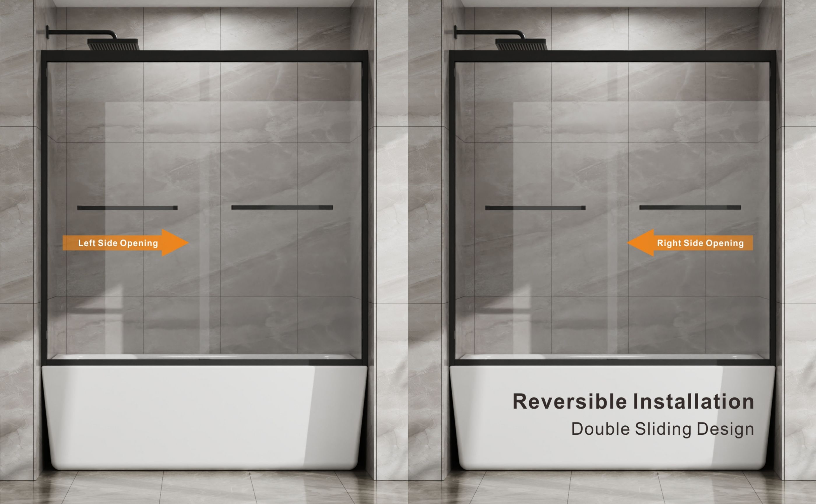 WELLFOR QPZ-TL09W Shower-Doors - View #3