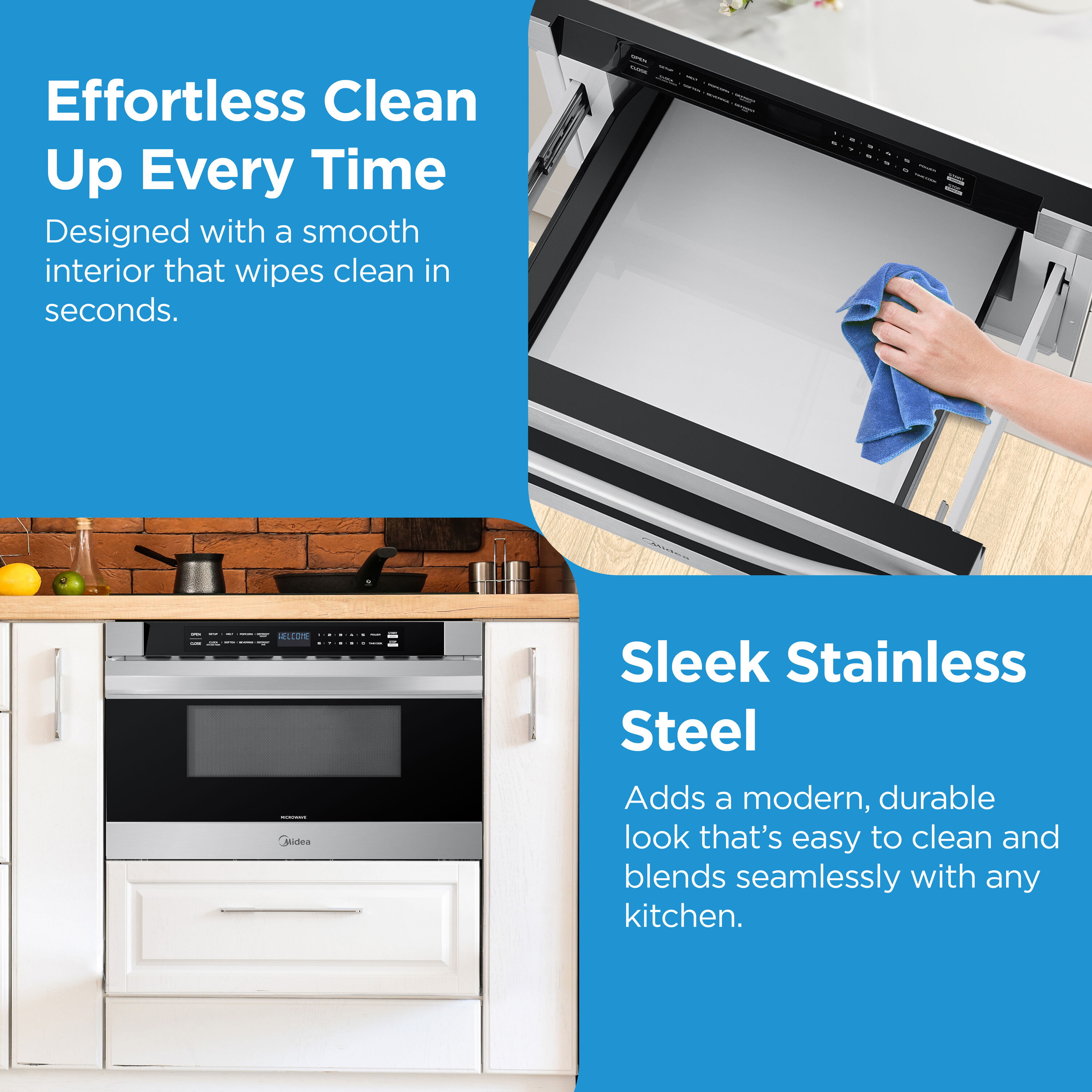 Midea MMB12S2AS Microwave-Drawers - View #4