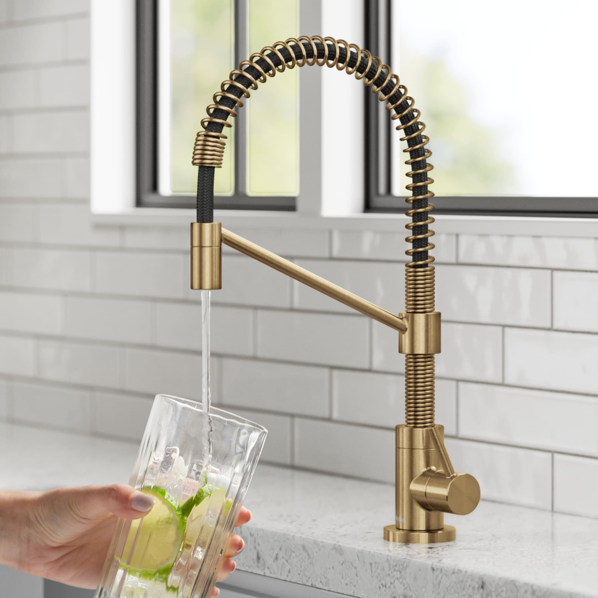 Kraus FF-104BB Bolden Brushed Brass Deck-mount Cold Water Dispenser