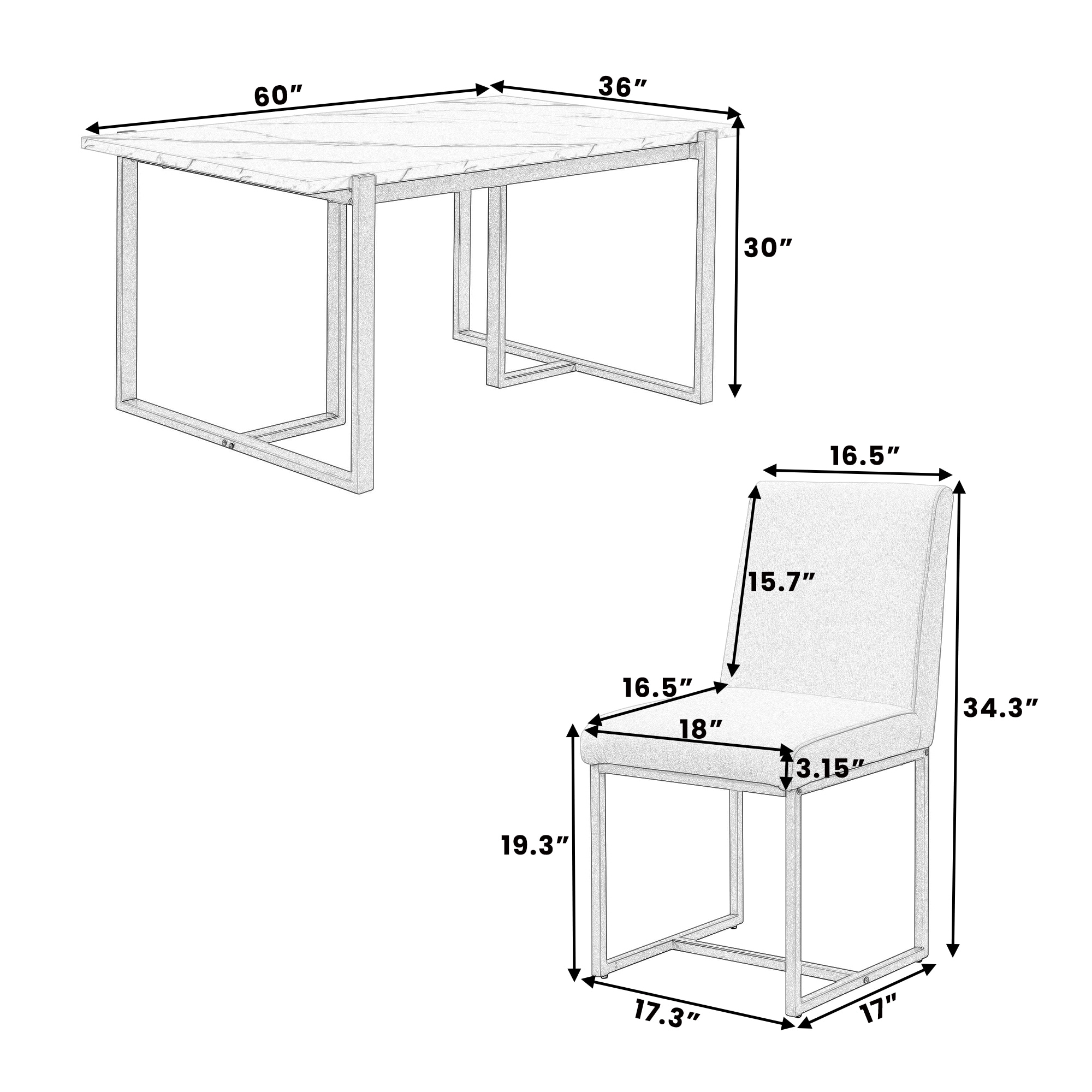 ModernLuxe L-SP000068AAK Dining-Sets - View #6