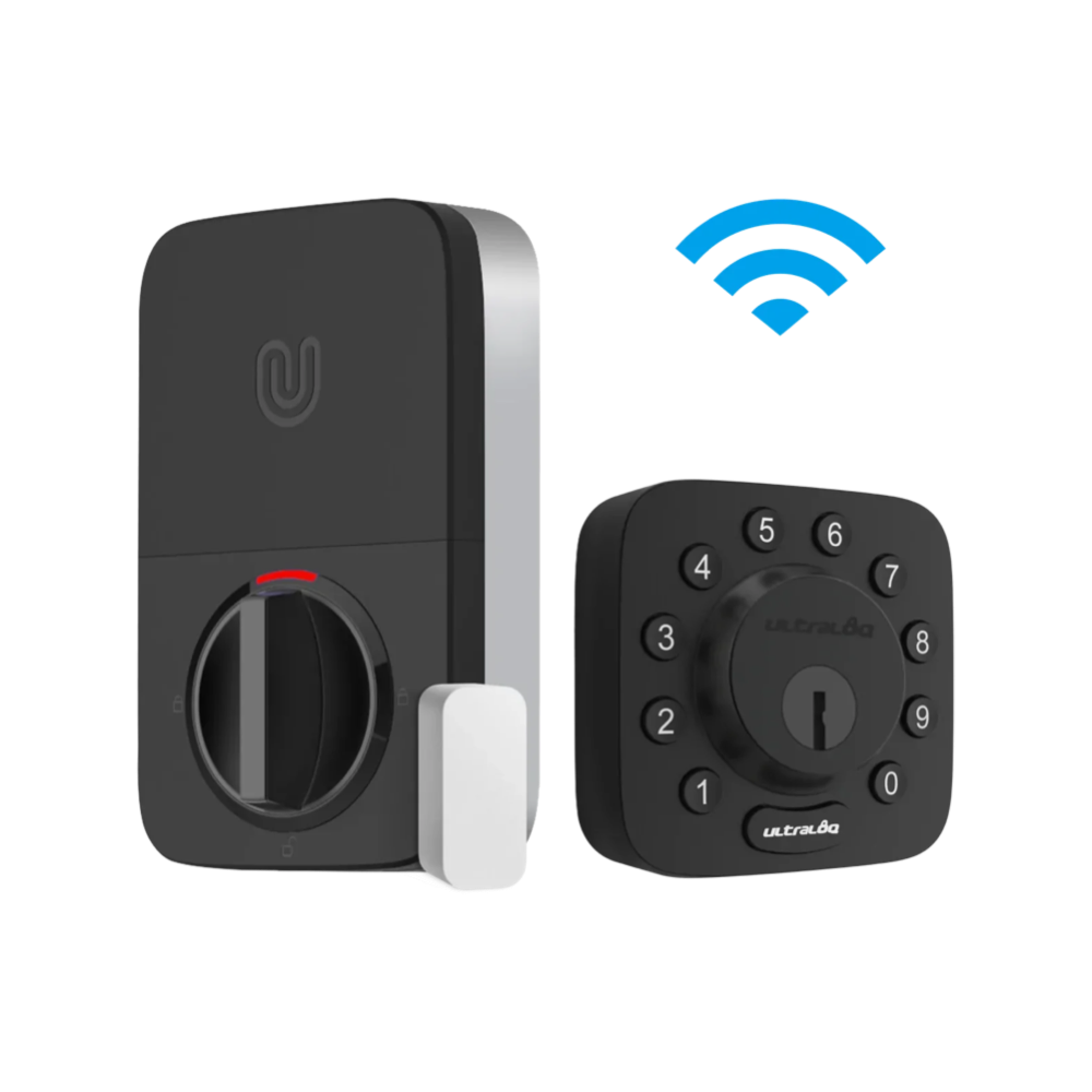 Ultraloq Black Single-Cylinder Deadbolt with Smartkey and Wi-Fi U-BOLT-WIFI-BK-B Sansujyuku sansujyuku.com