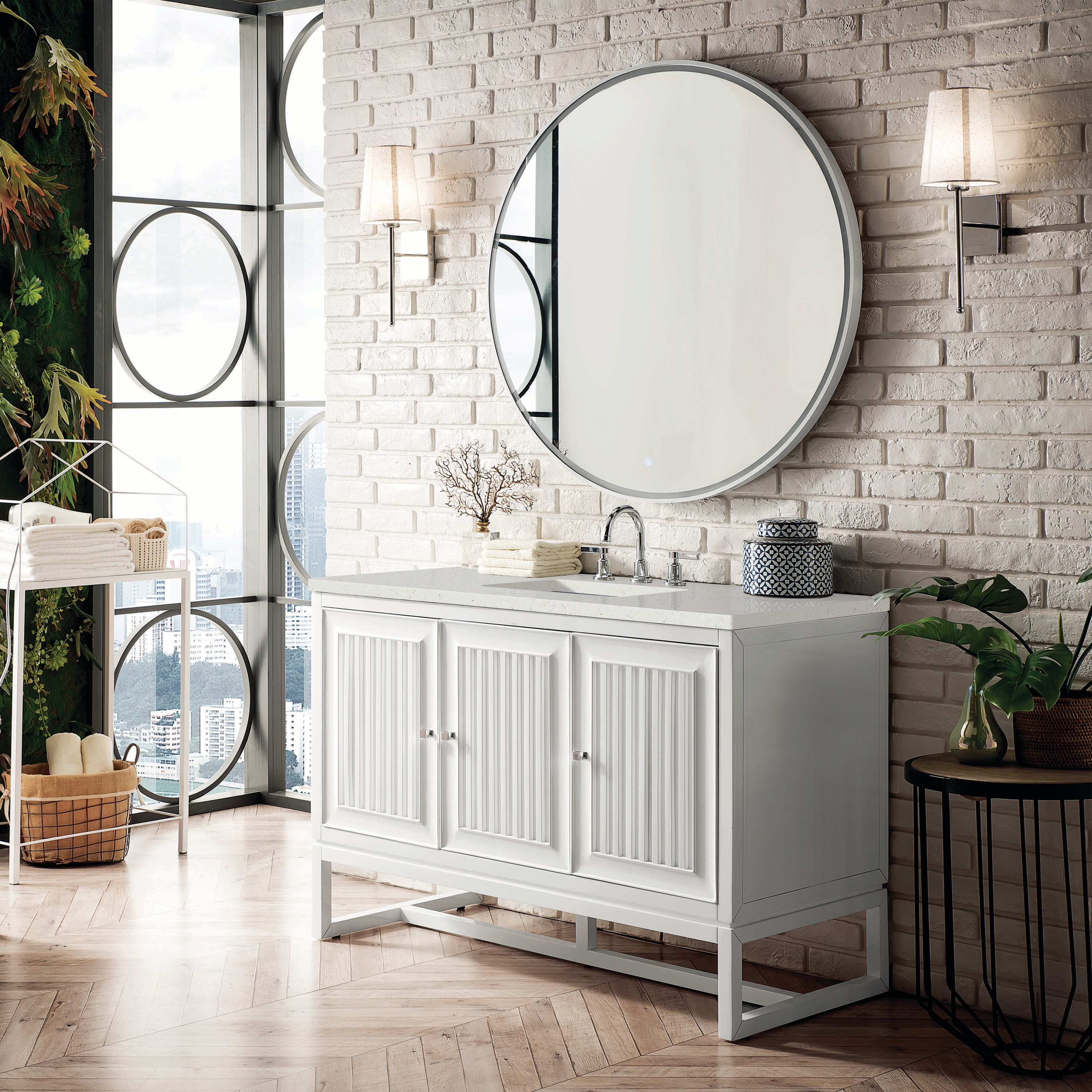 James Martin Vanities E645-V48-GW-3LDL Bath-Vanity-Combo - View #3
