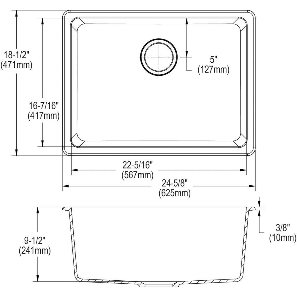 Elkay Quartz Luxe Undermount 24 596 In X 18 524 In Jubilee Quartz   40789549 