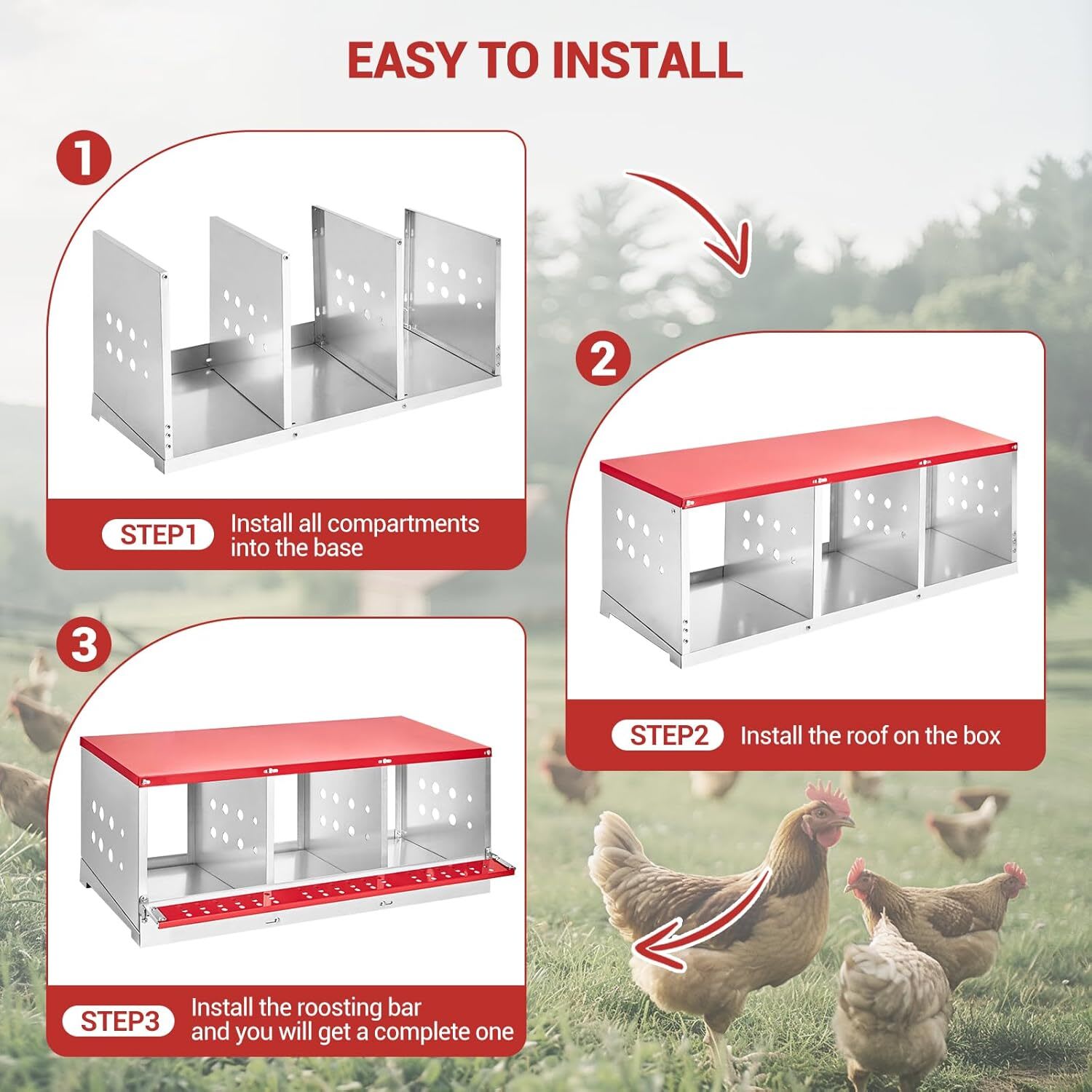 Qeetex GGL-PHO-33AQM8BW Chicken-Coops-Rabbit-Hutches - View #5