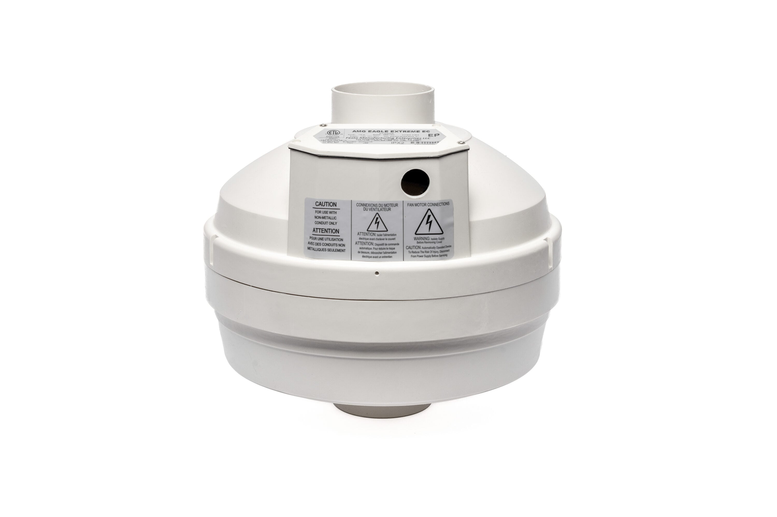 Festa AMG Radon Fans AMG EAGLE EXTREME 3-Inches dia 304 CFM Glass-reinforced poly resin Centrifugal radon mitigation fan