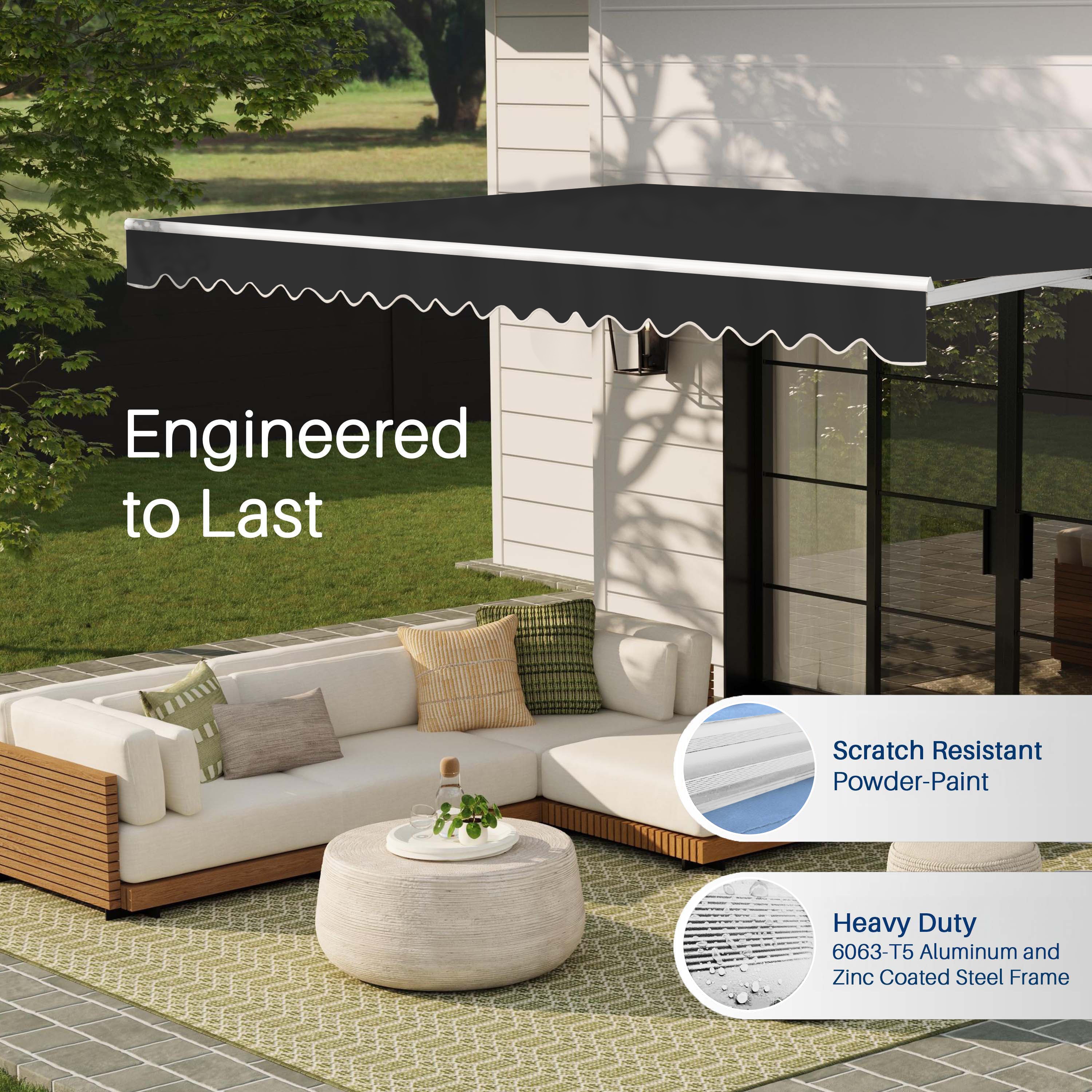 ALEKO AW13X10BK81-LO awnings - View #4