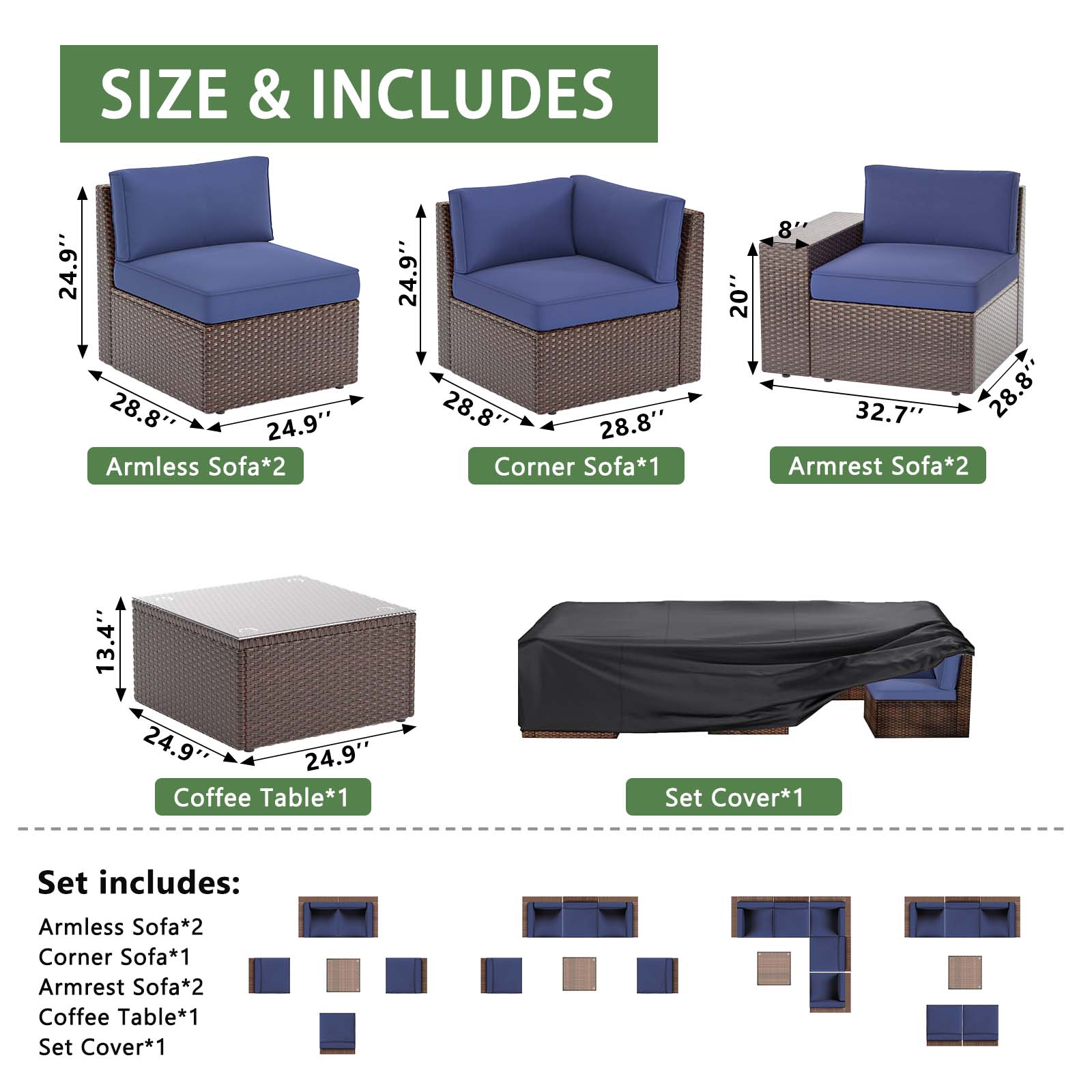 Bapipro BP3906U02 Patio-Conversation-Sets - View #6