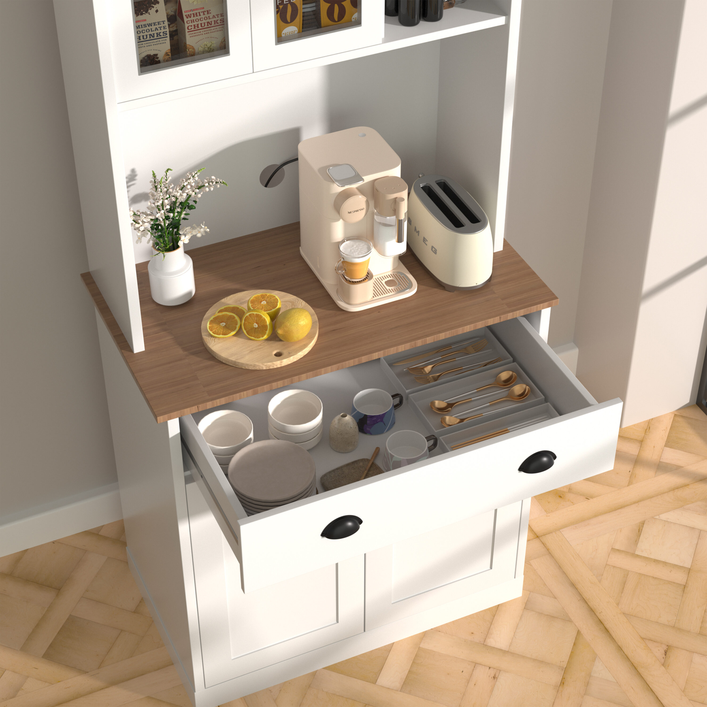VEIKOUS HP0405-04WH-1 Dining-Kitchen-Storarge - View #9