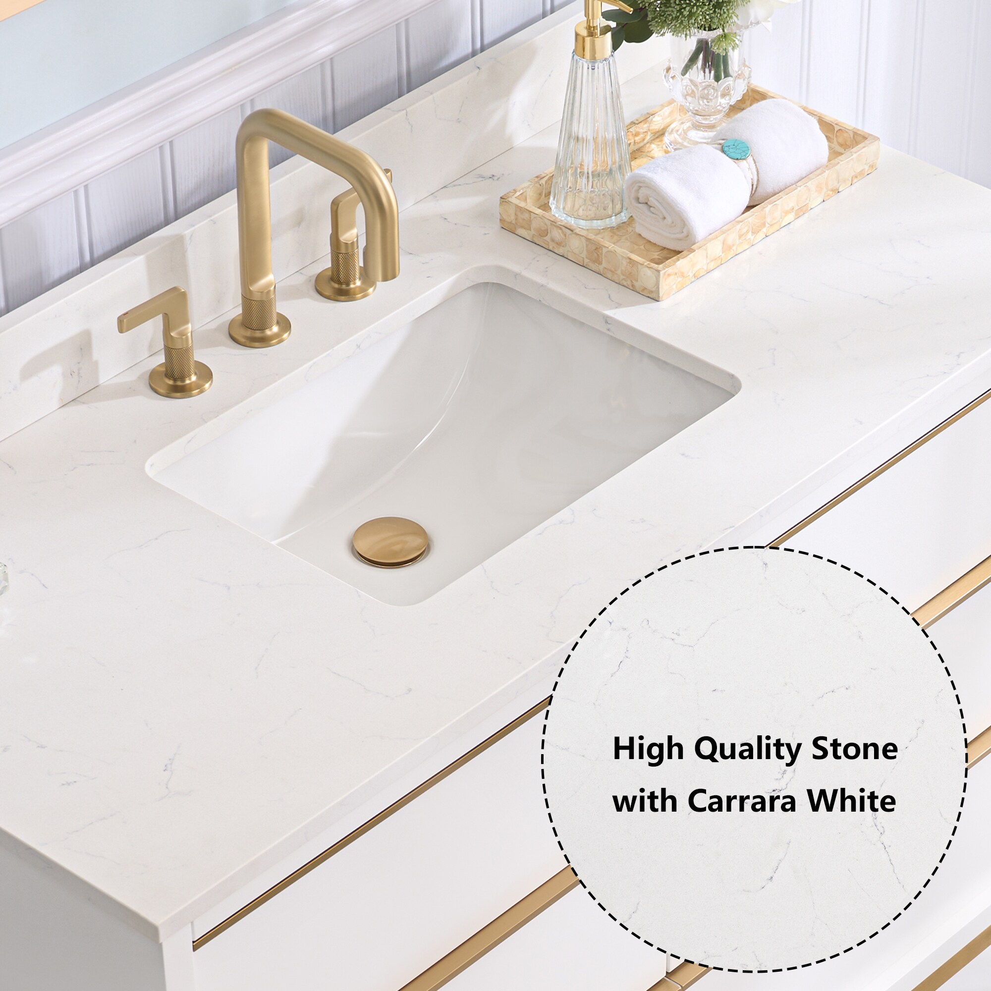 WELLFOR NOLAN48QZ-WT Bath-Vanity-Combo - View #12
