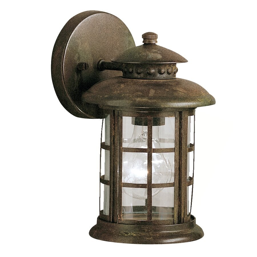 Kichler Rustic 10-in H Rustic Outdoor Wall Light in the Outdoor Wall ...