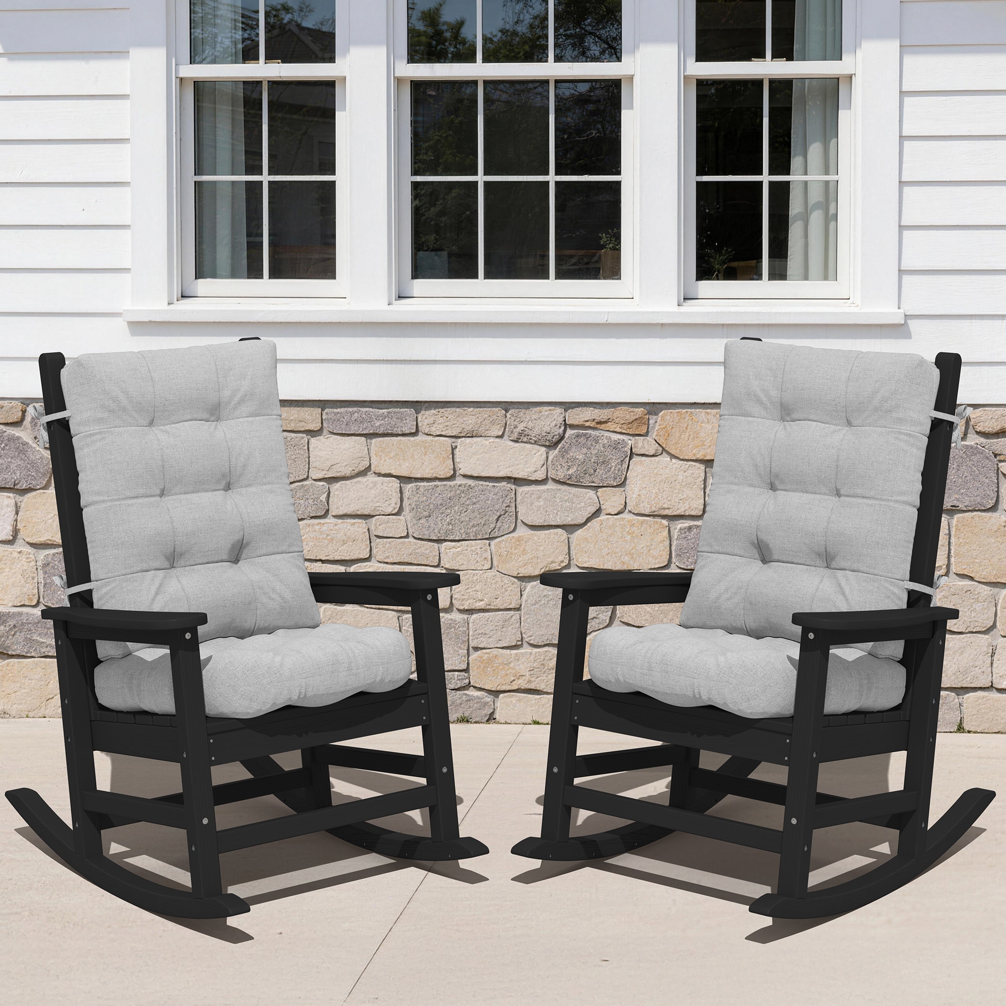 VOUA AK-YYZKD2-SGY Patio-Furniture-Cushions - View #2