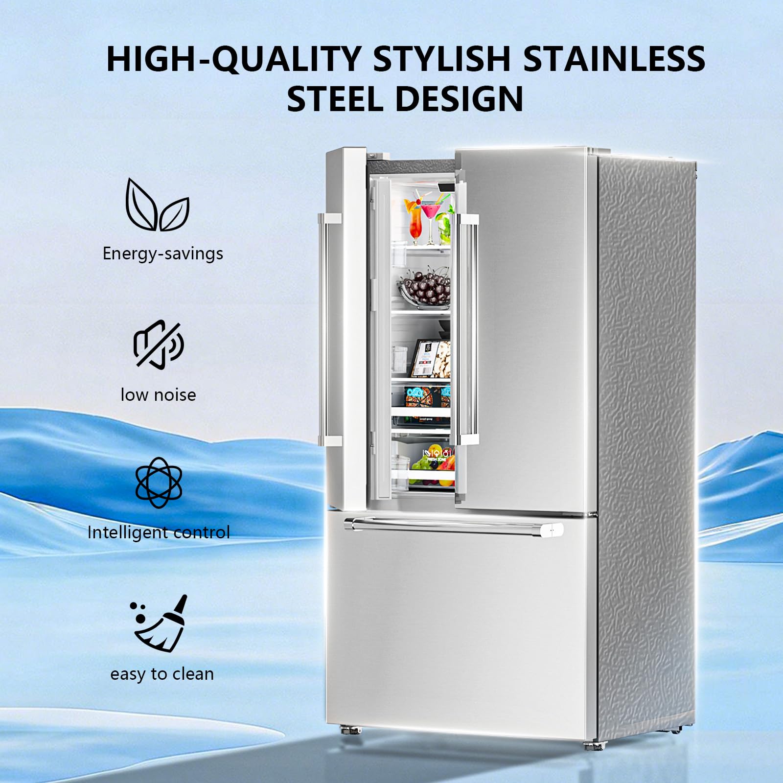 COWSAR LSRW-43660RLR0 French-Door-Refrigerators - View #4