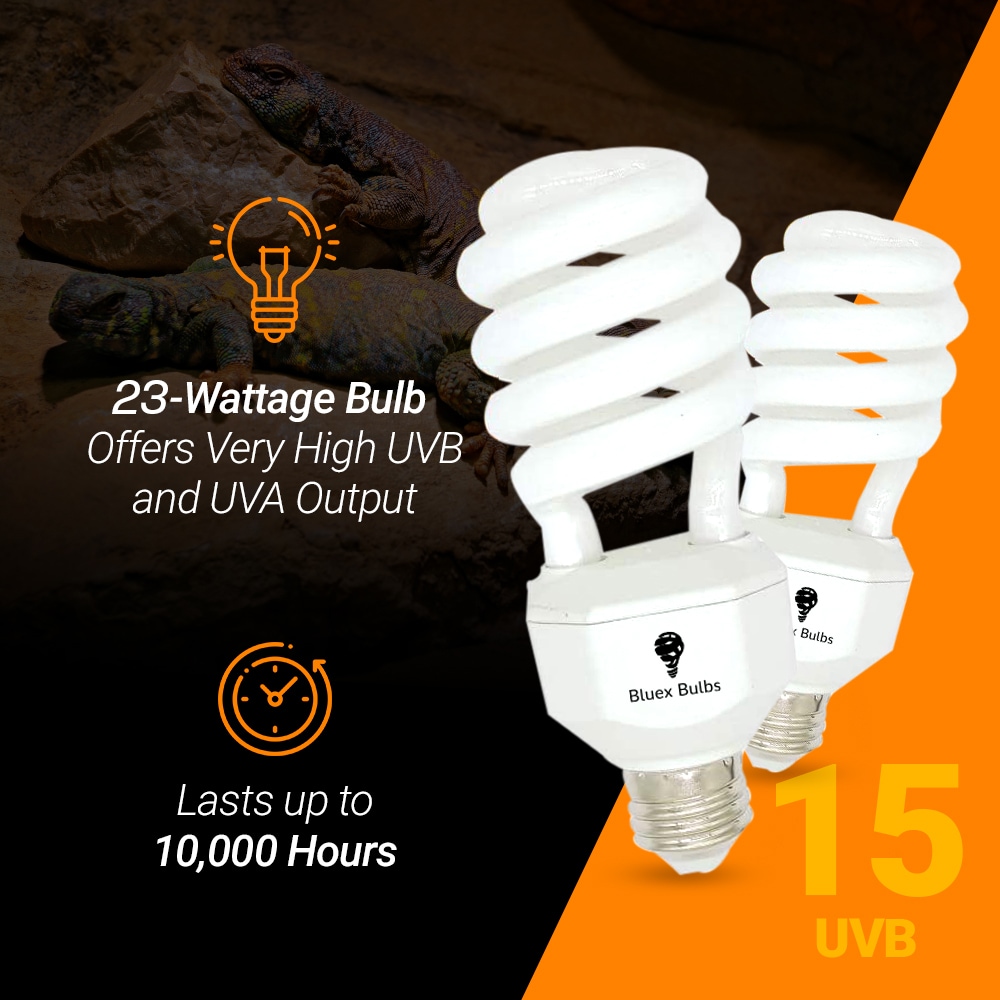 Bluex Bulbs REF-CFL-UVB15-23 Grow-Light-Bulbs - View #2