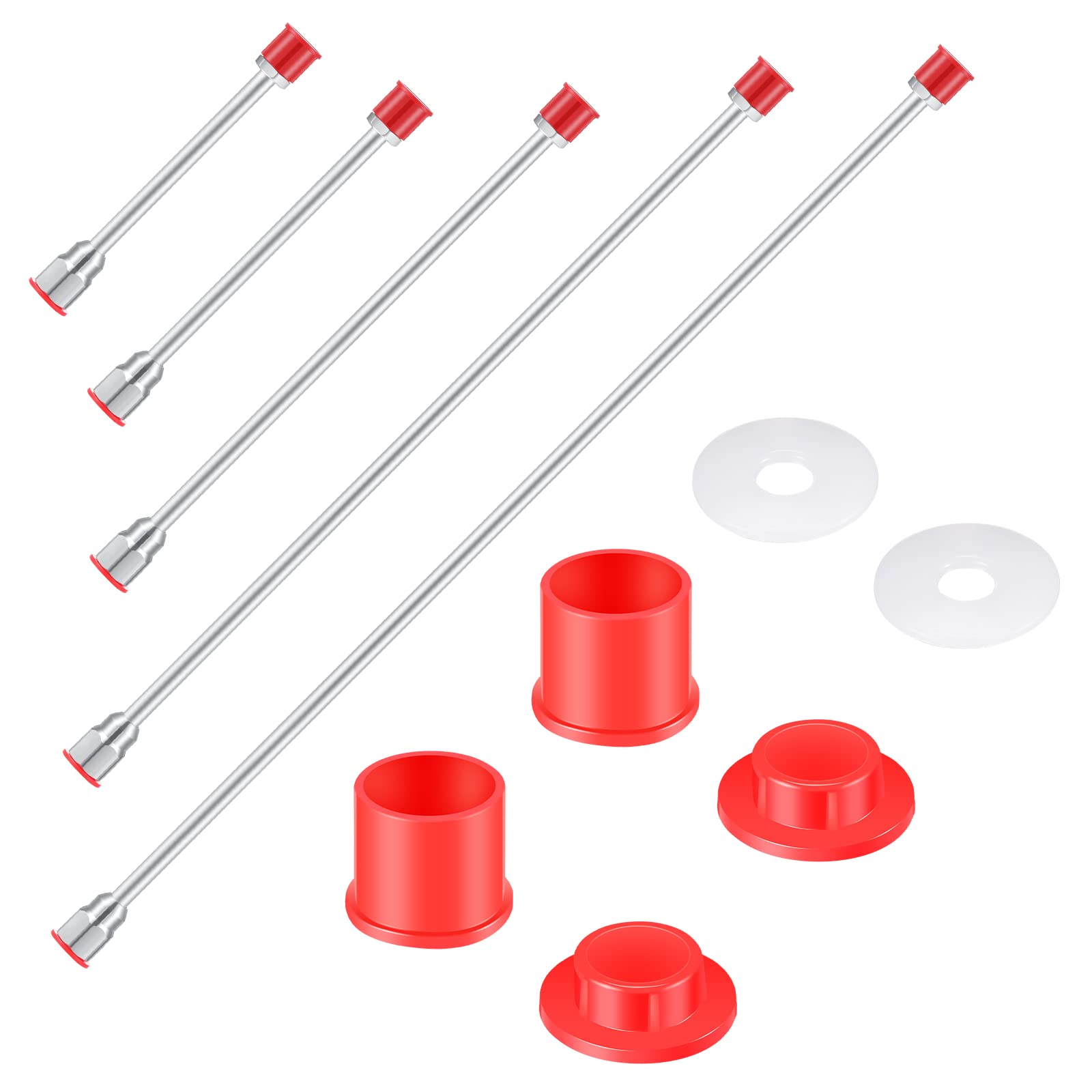Ahfiwaso 5 Pieces Airless Paint Sprayer Tip Extension Pole Extension Rod for Airless Painting Spray Gun with Red Guard 40 29 95 20 12 7 8 Inches #LAH0731H095