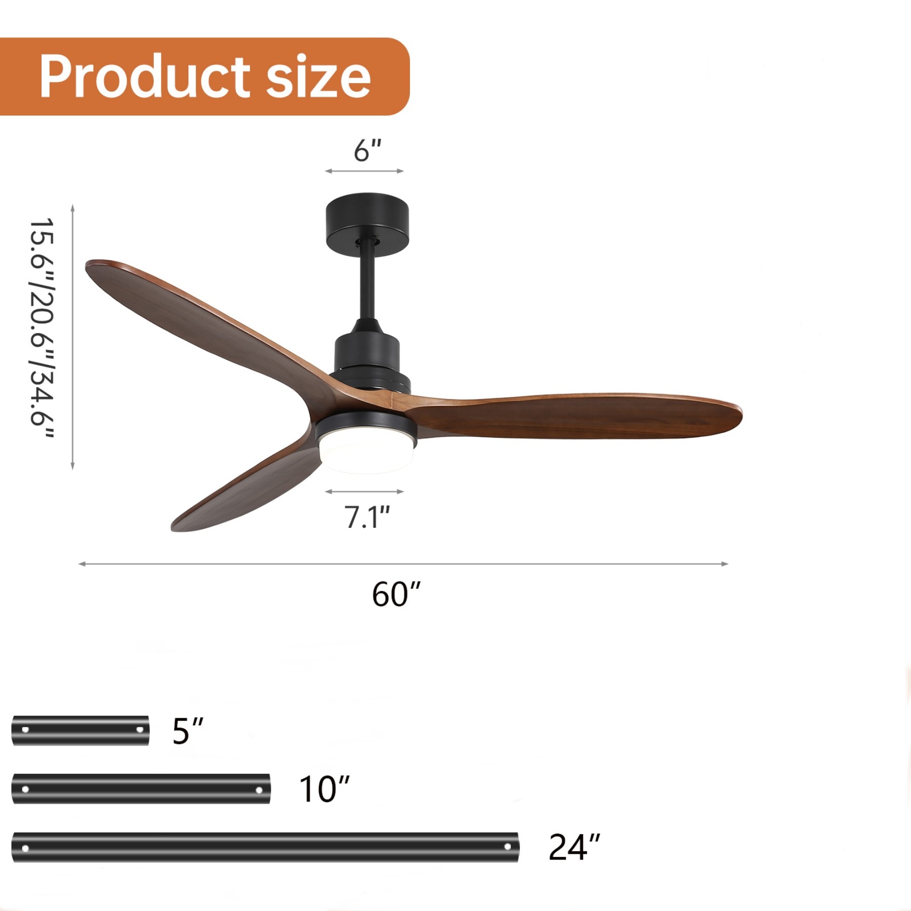 Dexmalle KBS-6003 Ceiling-Fans - View #3