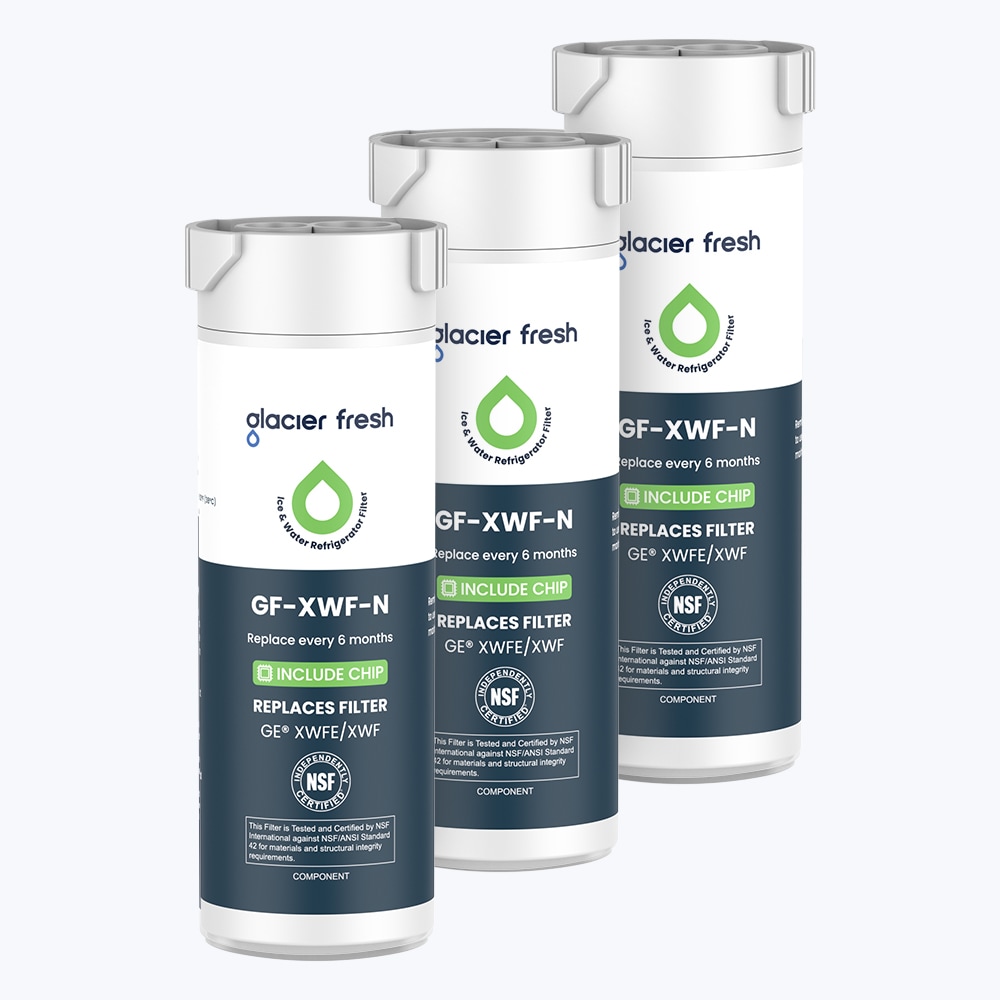 Glacier Fresh GF-Z031X-3P Twist-in Refrigerator Water Filter XWFE 3-pack
