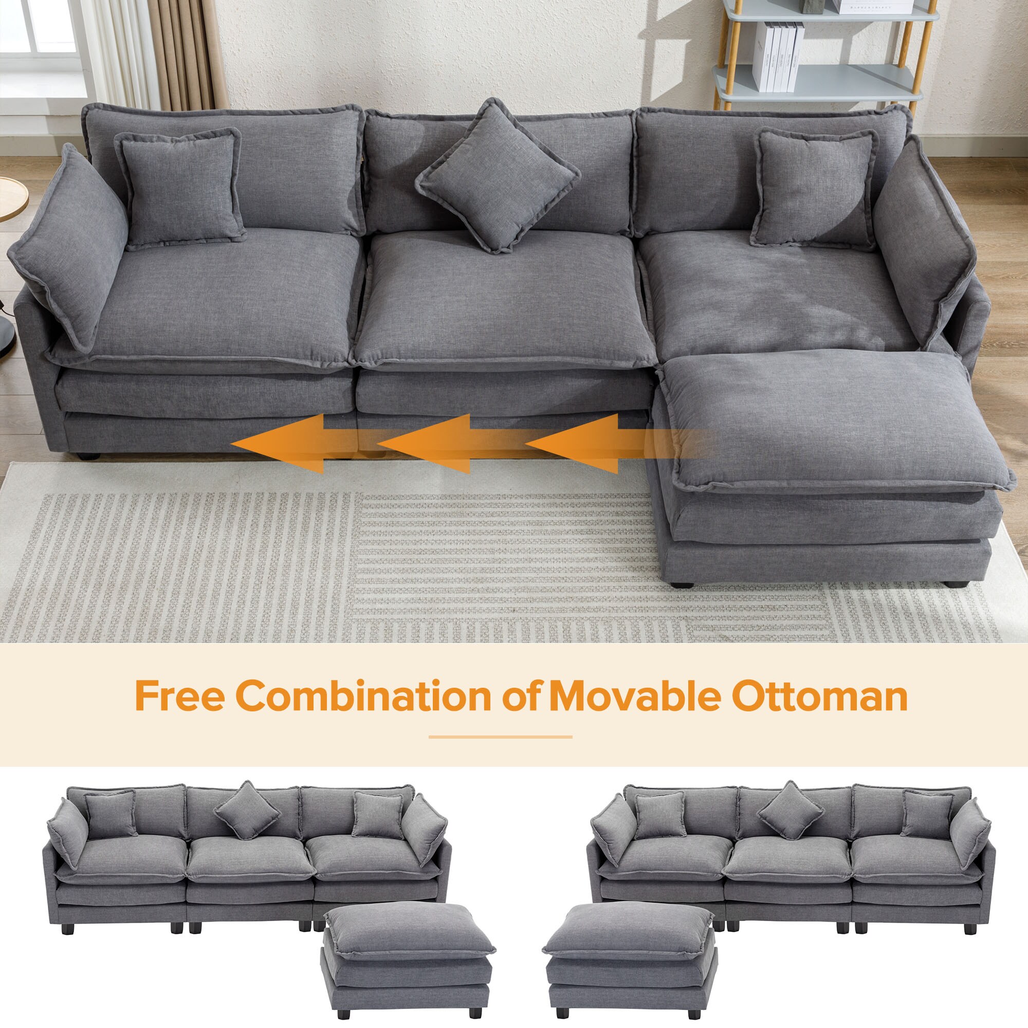 ModernLuxe L-SG001160AAE Sofas-Loveseats - View #2