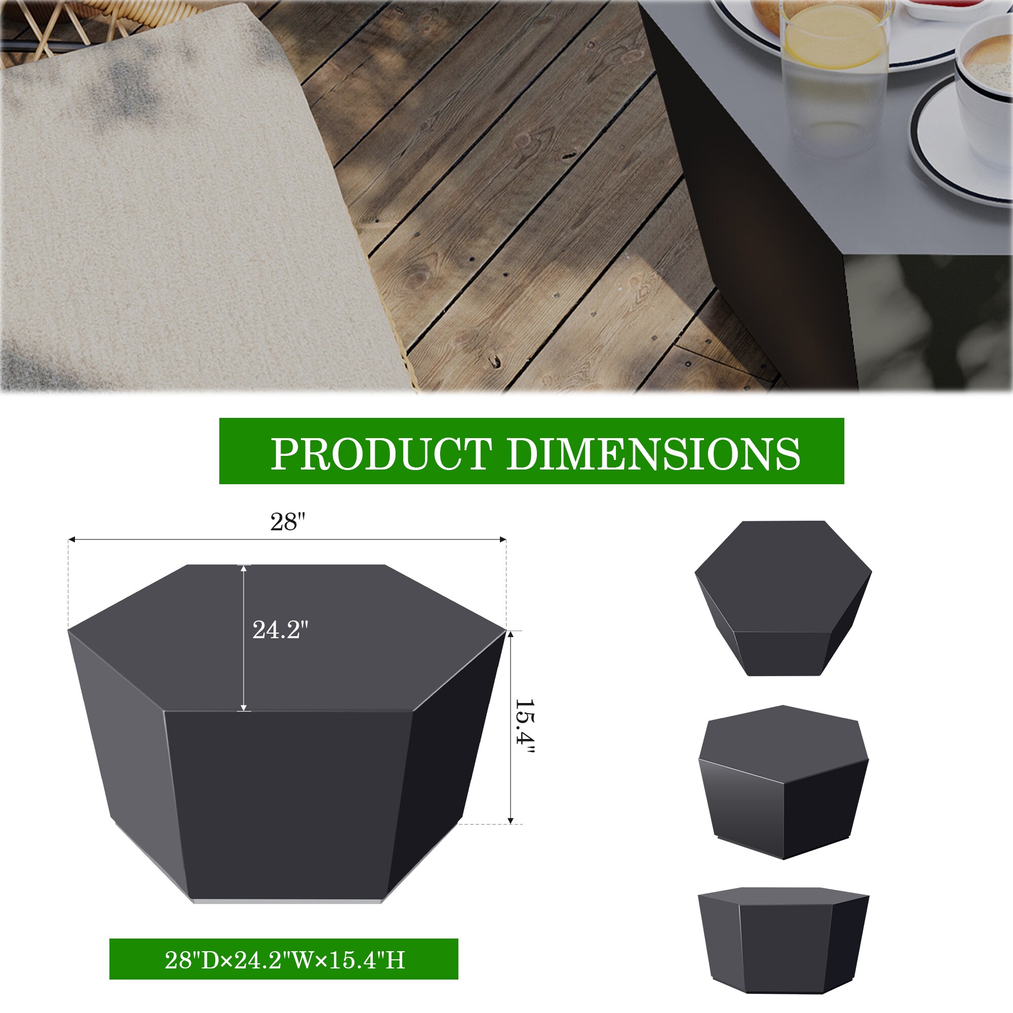 UPHA PL-BZMG-DK-2PC End-Tables - View #8