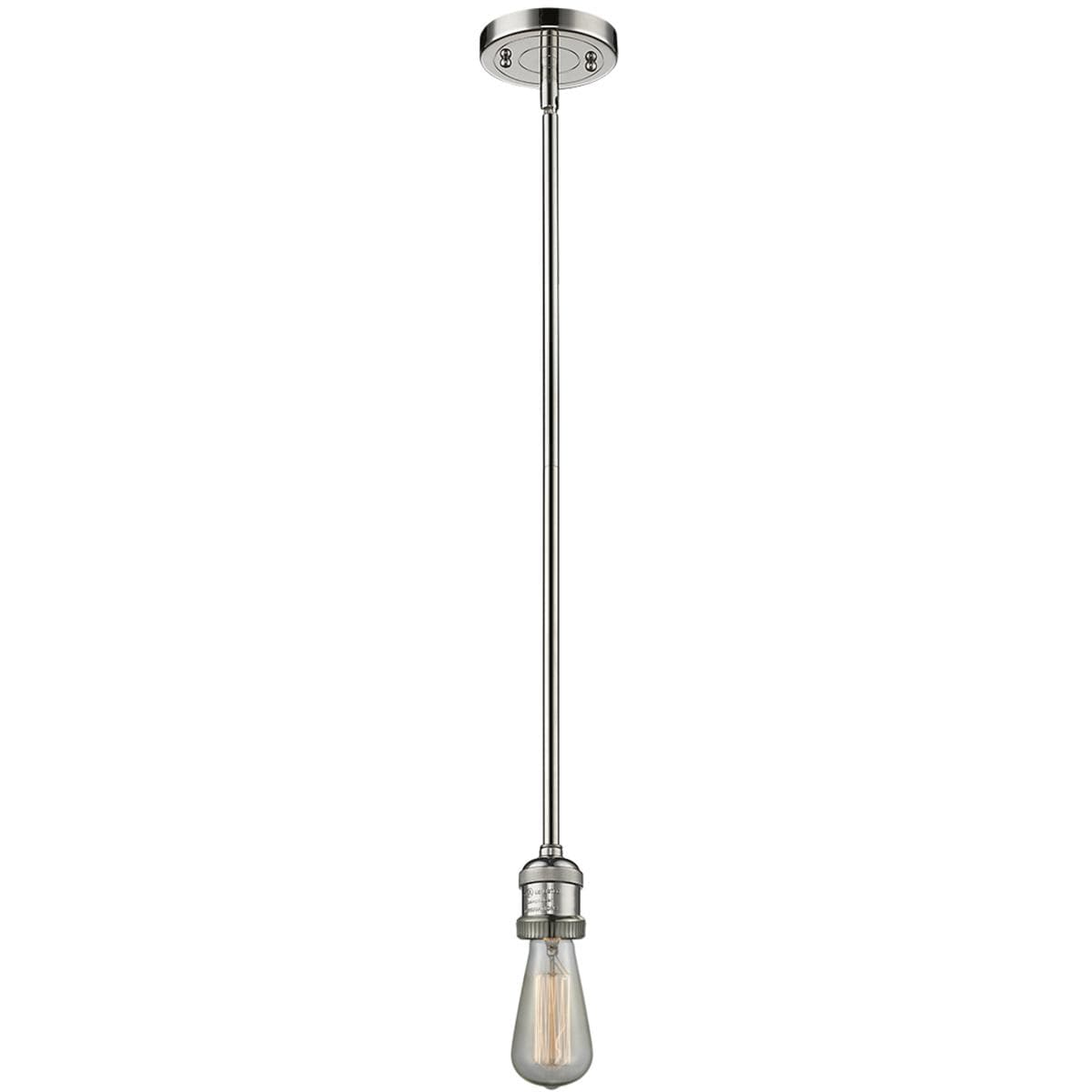 Innovations Lighting 1975893 201S-PN-LED Franklin Restoration Bare Bulb Mini Pendant