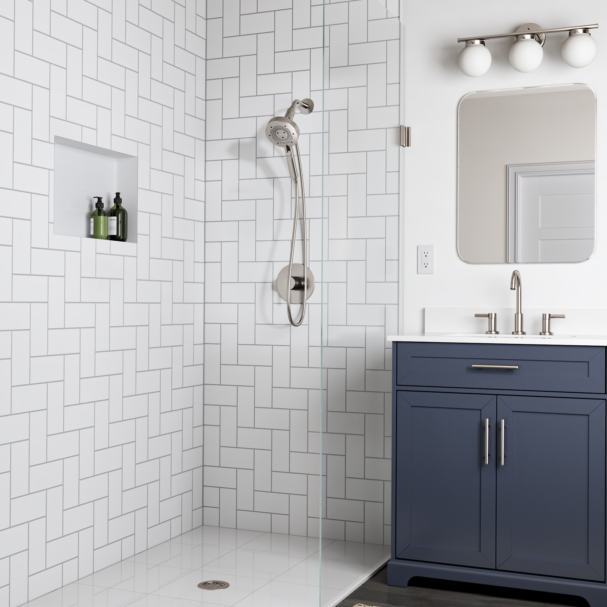 Brondell NE80-HSHNBB-BN Fixed-Showerhead - View #2