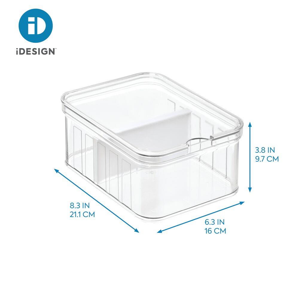 iDesign + The Spruce 8.3-in x 6.3-in Clear Plastic Drawer Divider in the  Drawer Organizers department at