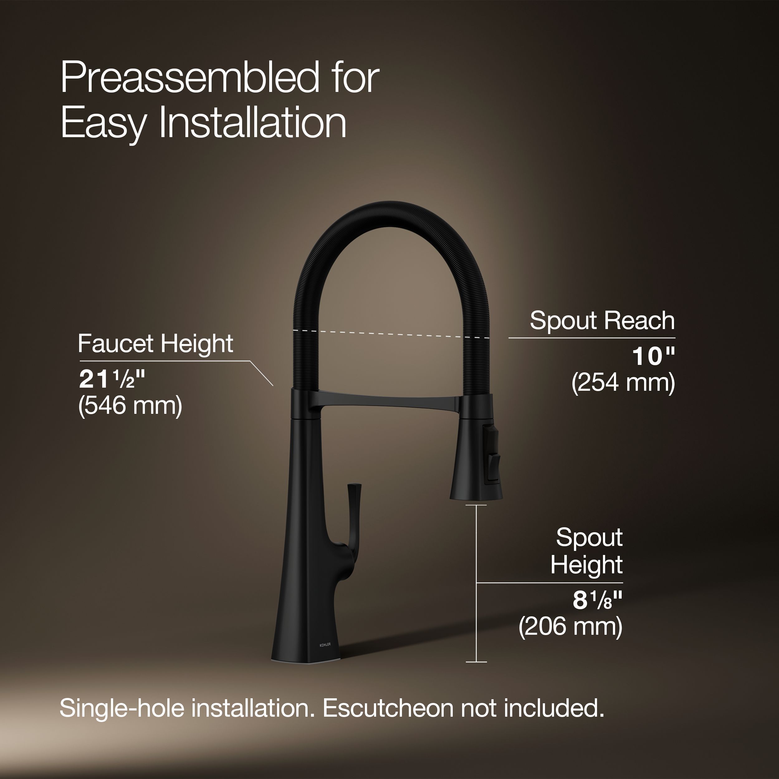 KOHLER K-22061-BL Kitchen-Faucets - View #3