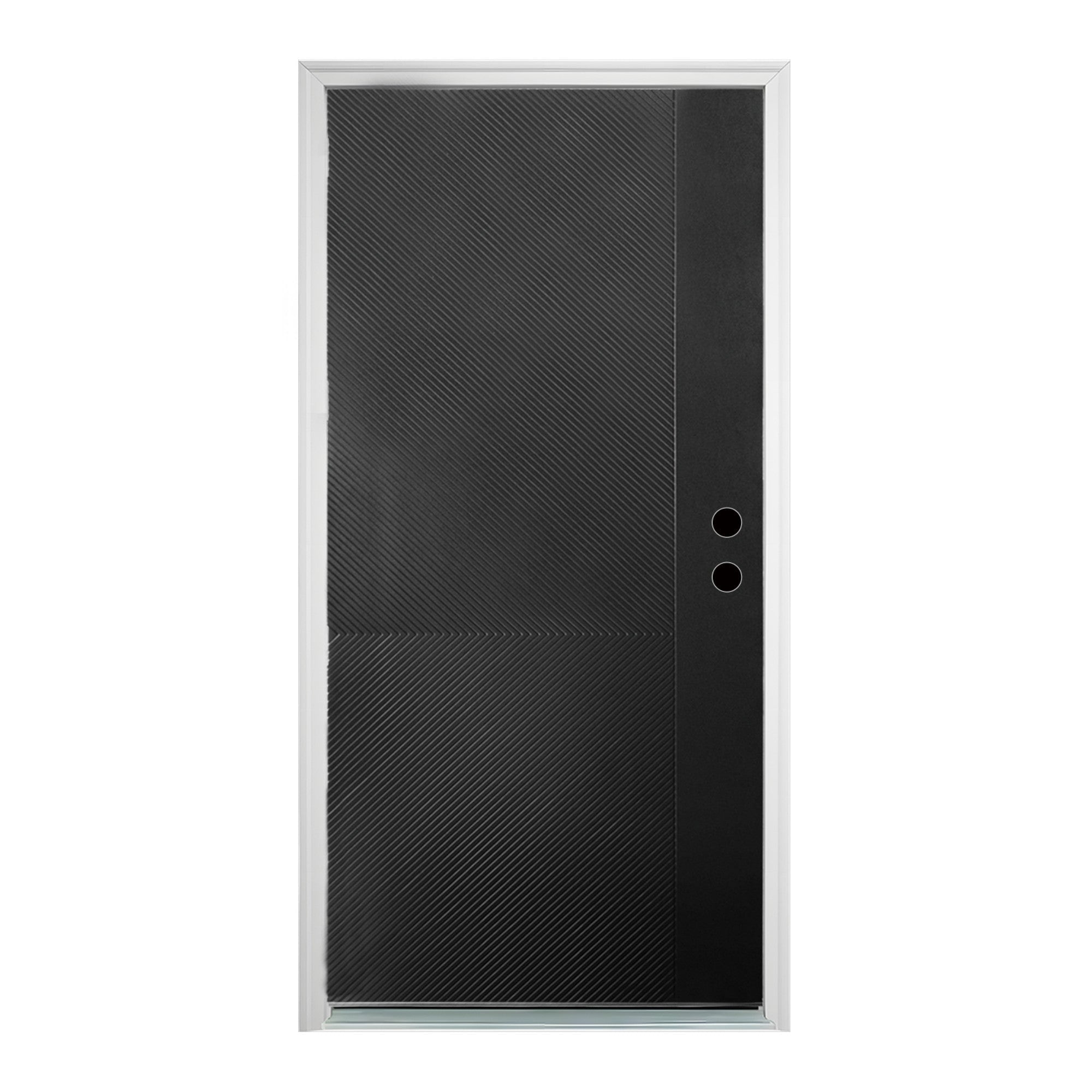Boyel Living 36x80 Fiberglass Entry Door with Frosted Glass and LVL Stile