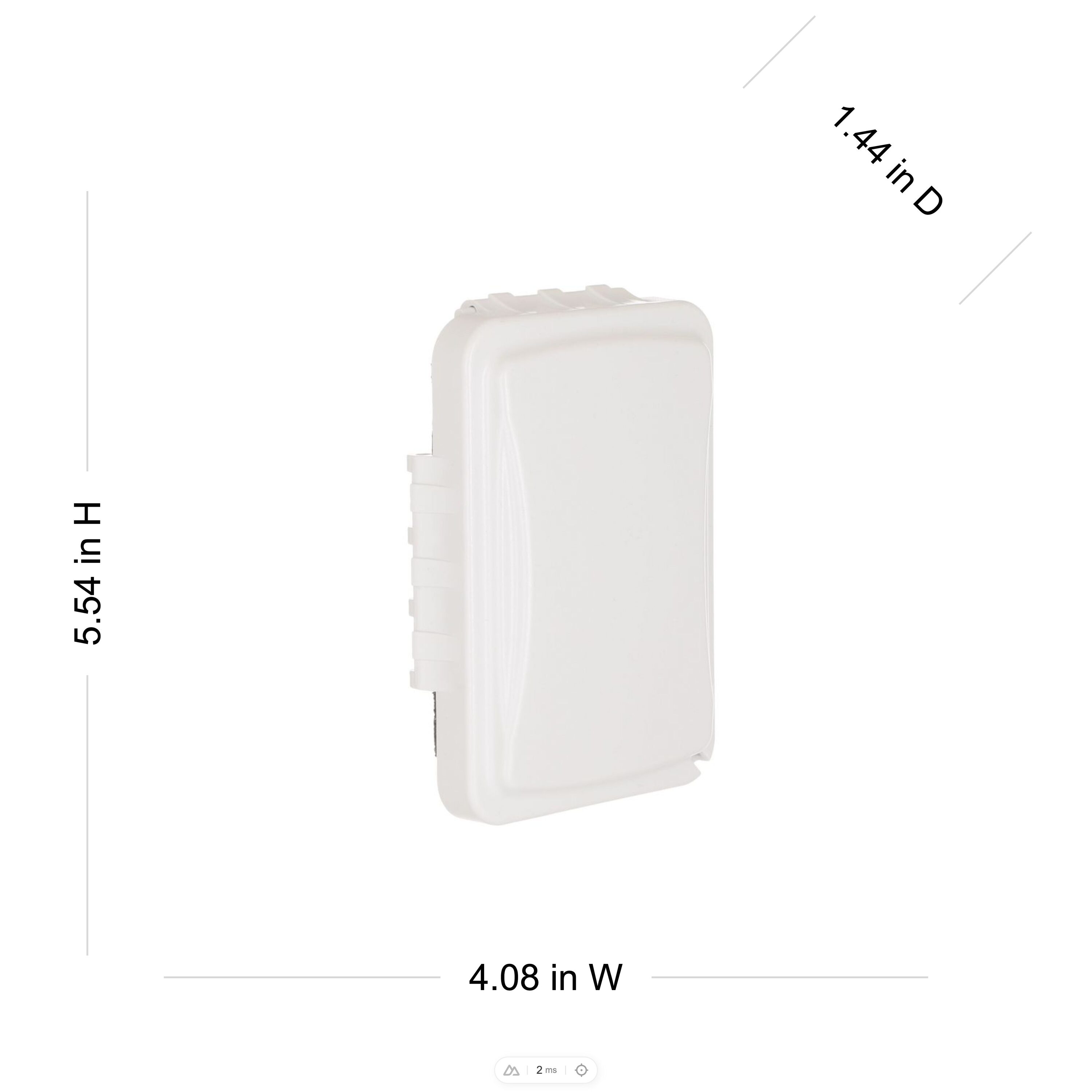Hubbell MM110W Electrical-Box-Covers - View #4