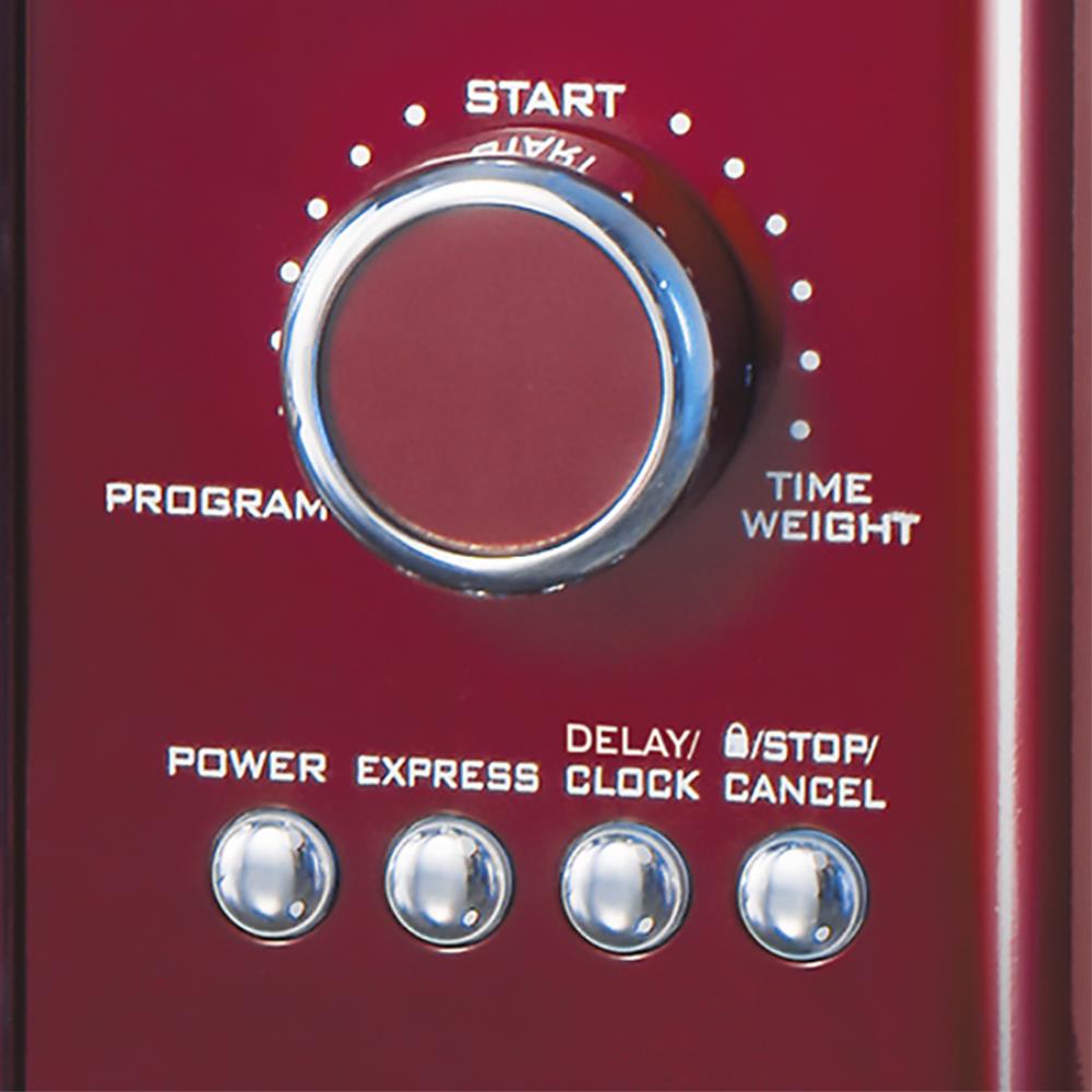 Nostalgia 0.9 Cu. ft. Retro Microwave Oven ,Red