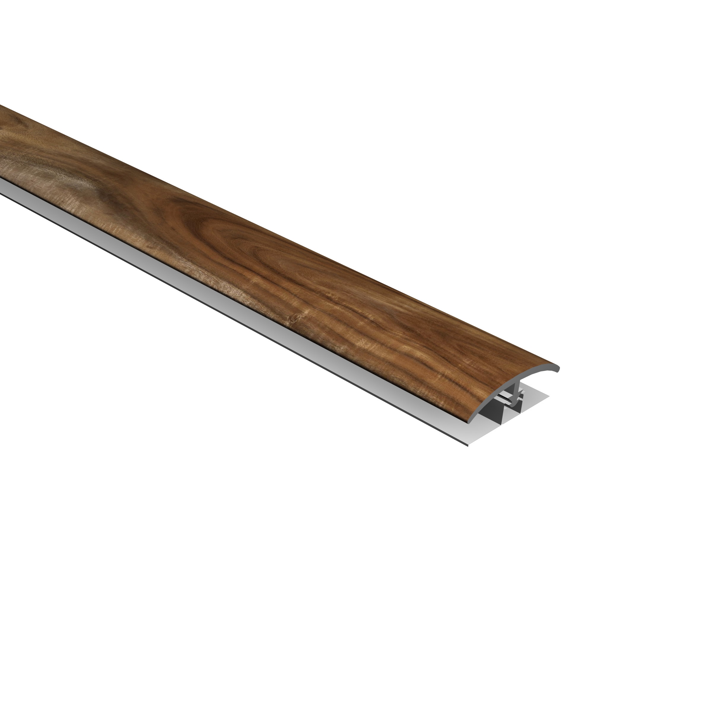 CALI 7904502319 Mute Step Sunset Koa Vinyl Accessories T-Mold Sunset Koa 0.53-in T x 1.26-in W x 72.8-in L Vinyl T-moulding