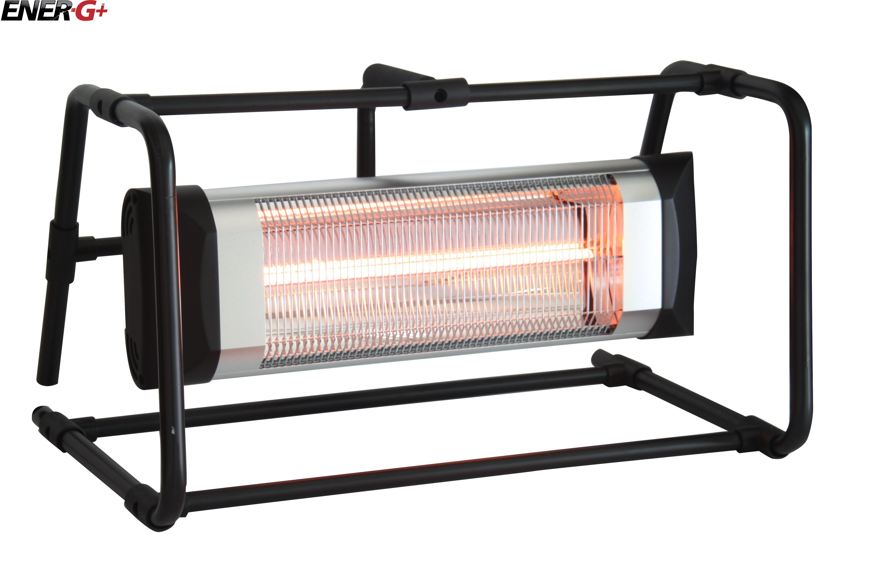 EnerG+ HEA-21548-BB 5100 -BTU 110 -Volt Silver Stainless steel Electric Patio Heater