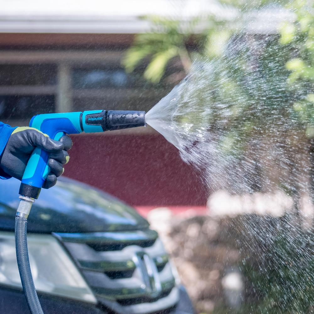  Car Wash Nozzle - High Pressure Garden Hose Nozzle with Three  Connector,One Foam Pot for Car Wash (BK) : Patio, Lawn & Garden