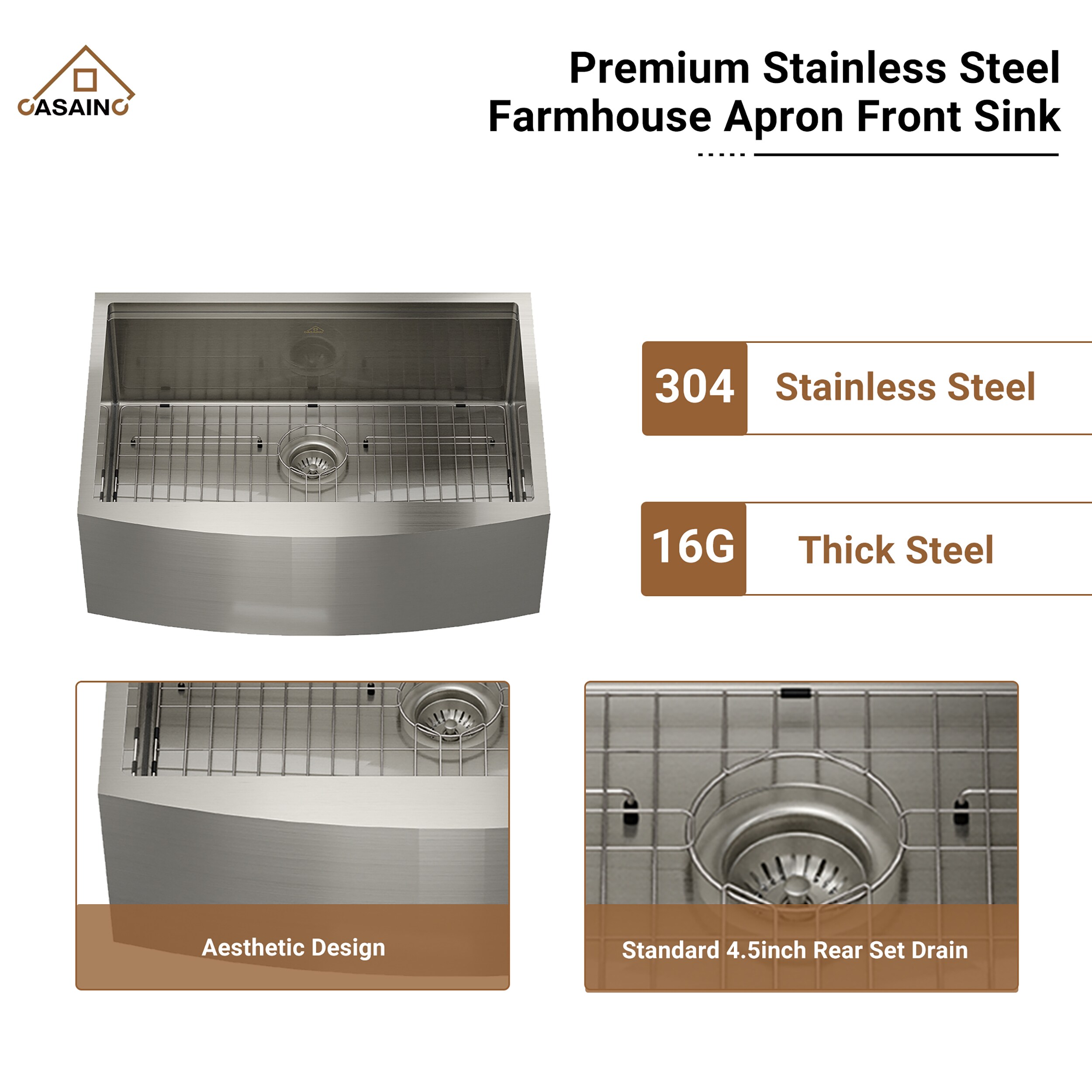 CASAINC SL-LTS3022A1 Kitchen-Sinks - View #5