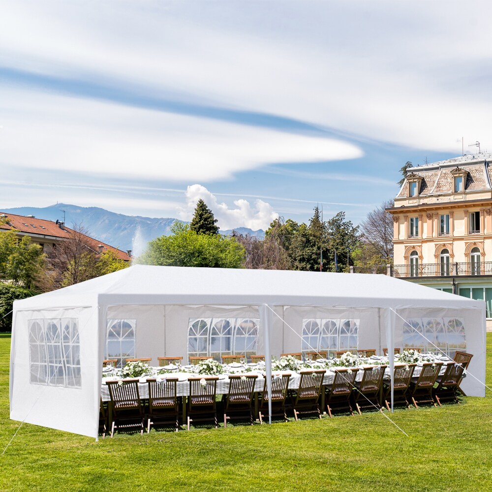 Winado 30-ft x 10-ft Rectangle White Party Canopy