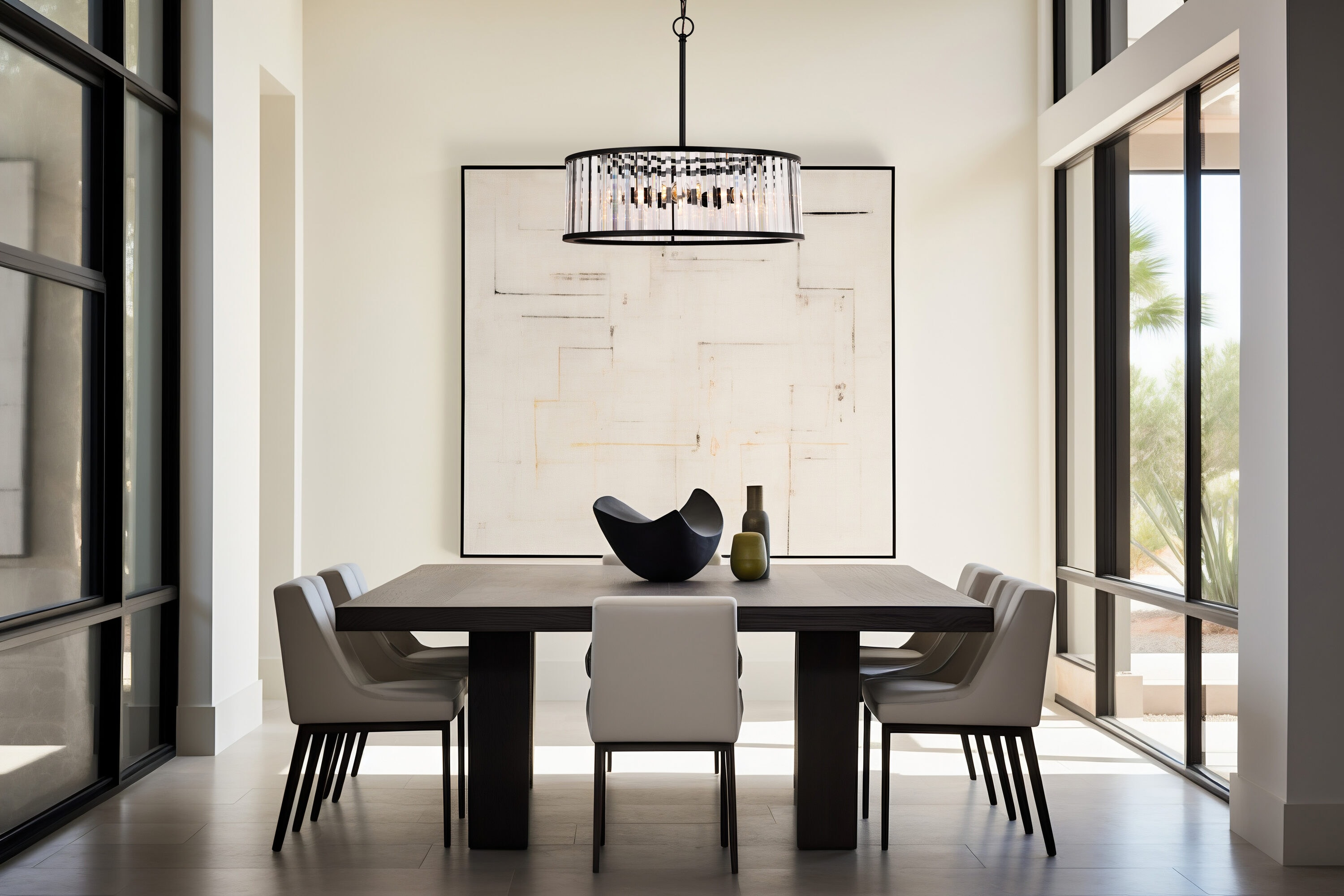 allen + roth LNI4105AX-05 EASTON 5 -Light Matte Black Modern/contemporary Crystal For Use in Bedrooms, Dining Rooms, Foyers, Kitchens, Living Rooms Chandelier