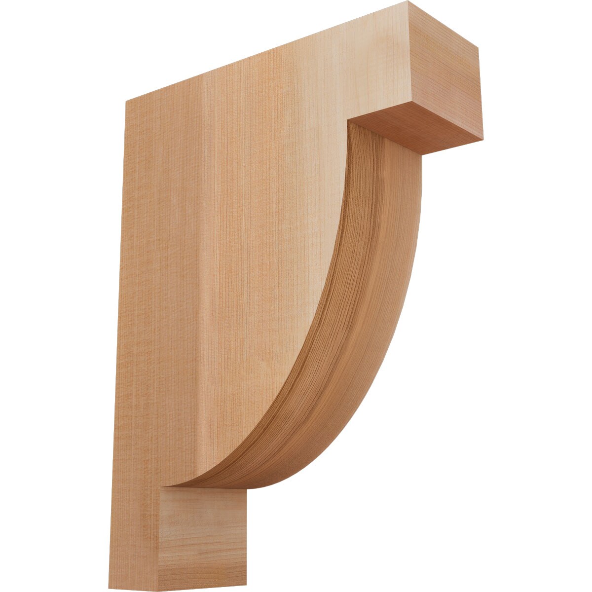 Ekena Millwork COR04X10X14ALP00SWR 3-1/2-in x 10-in x 14-in Alpine Unfinished Western red cedar Wood Paintable/Stainable Corbel