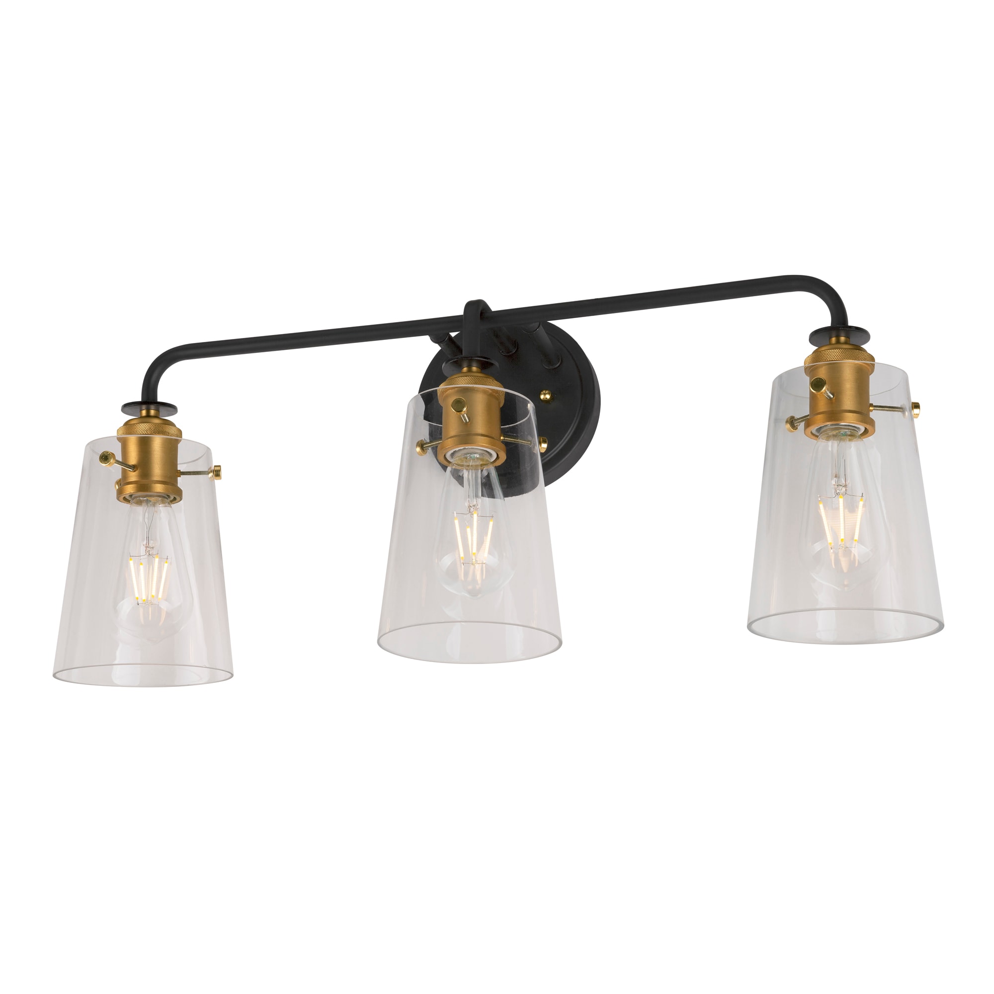Forte Lighting 5118-03-62 Ronna 25-in 3 -Light Multiple finishes Multiple colors Modern/contemporary Vanity light