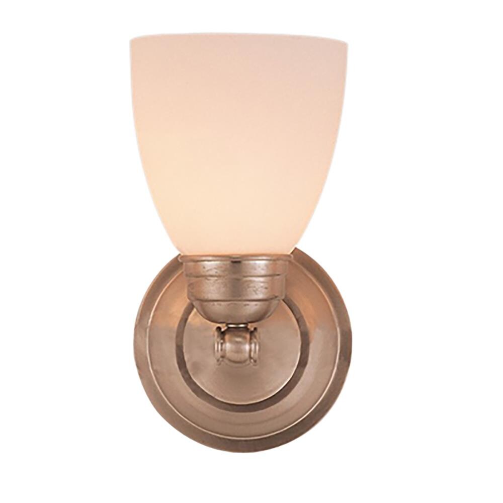 Lucid Lighting 3355 BN 7-in W 1 -Light Brushed Nickel Transitional Wall Sconce