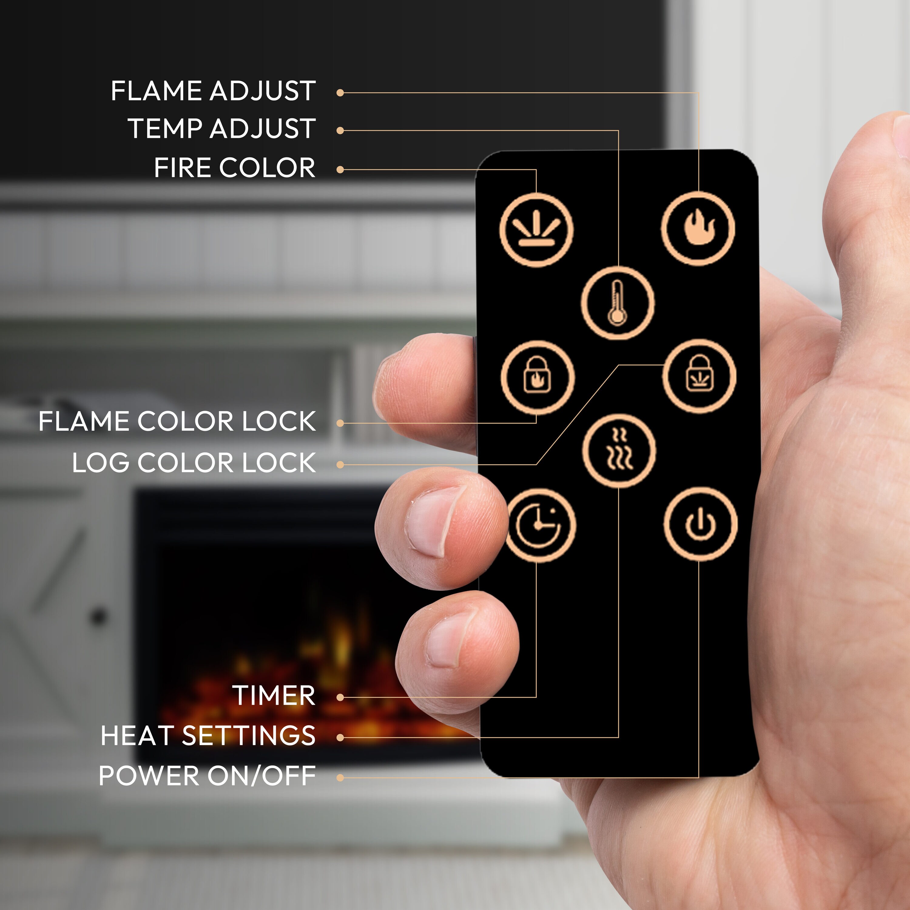 Cambridge CAM6215-1WHTLG3 Electric-Fireplaces - View #4