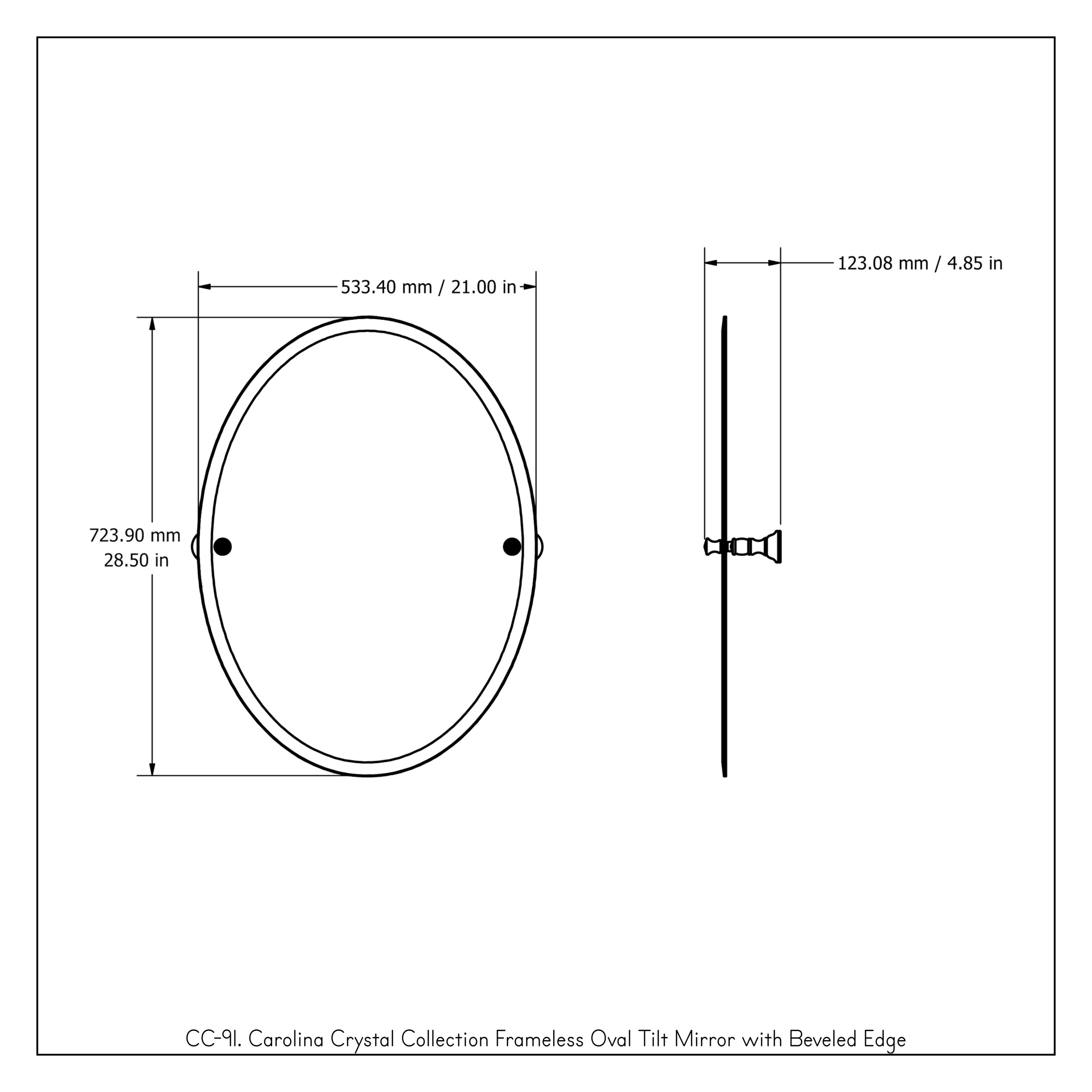 Allied Brass CC-91-SN Framed-Bath-Mirrors - View #3