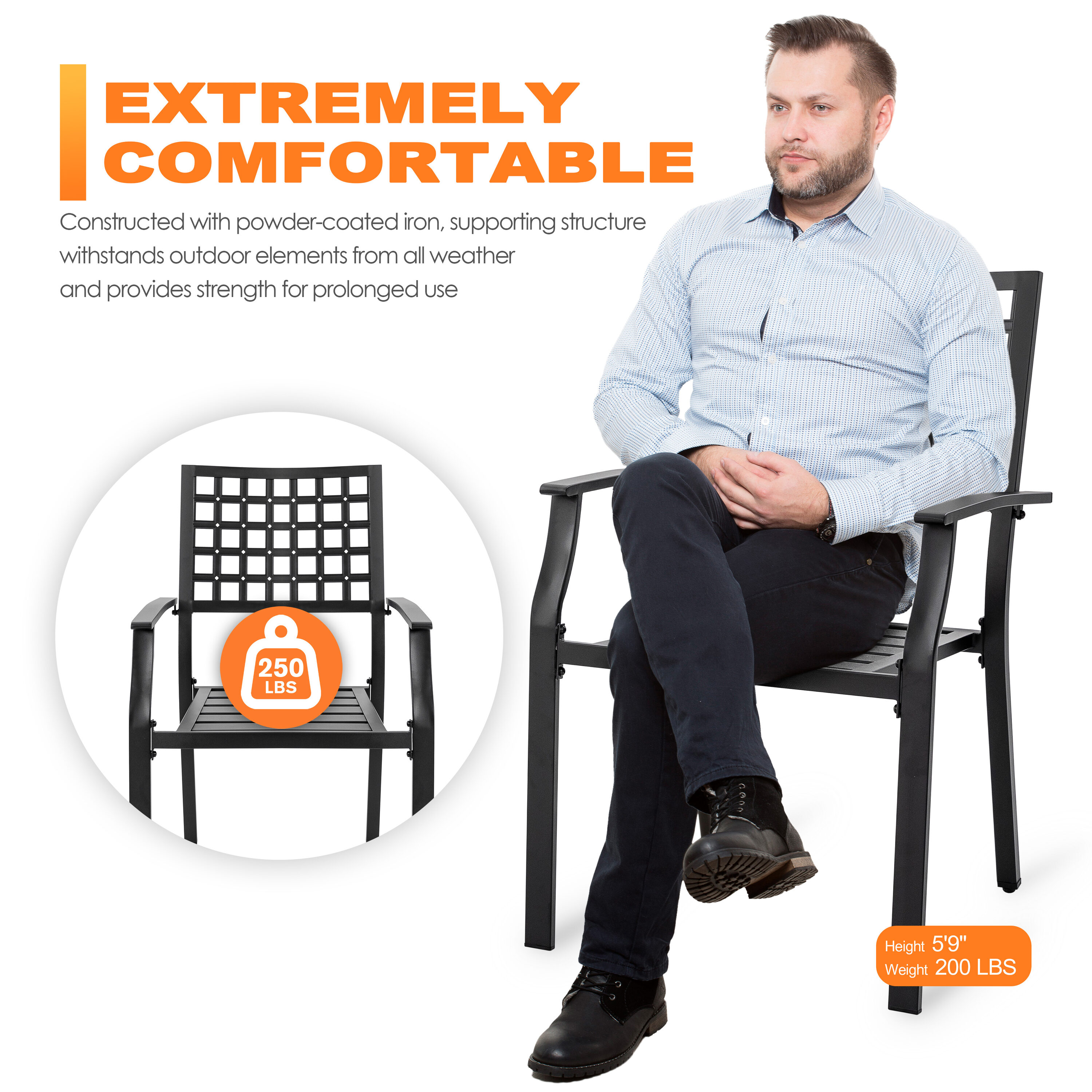 Nuu Garden DB134-02 Patio-Chairs - View #4