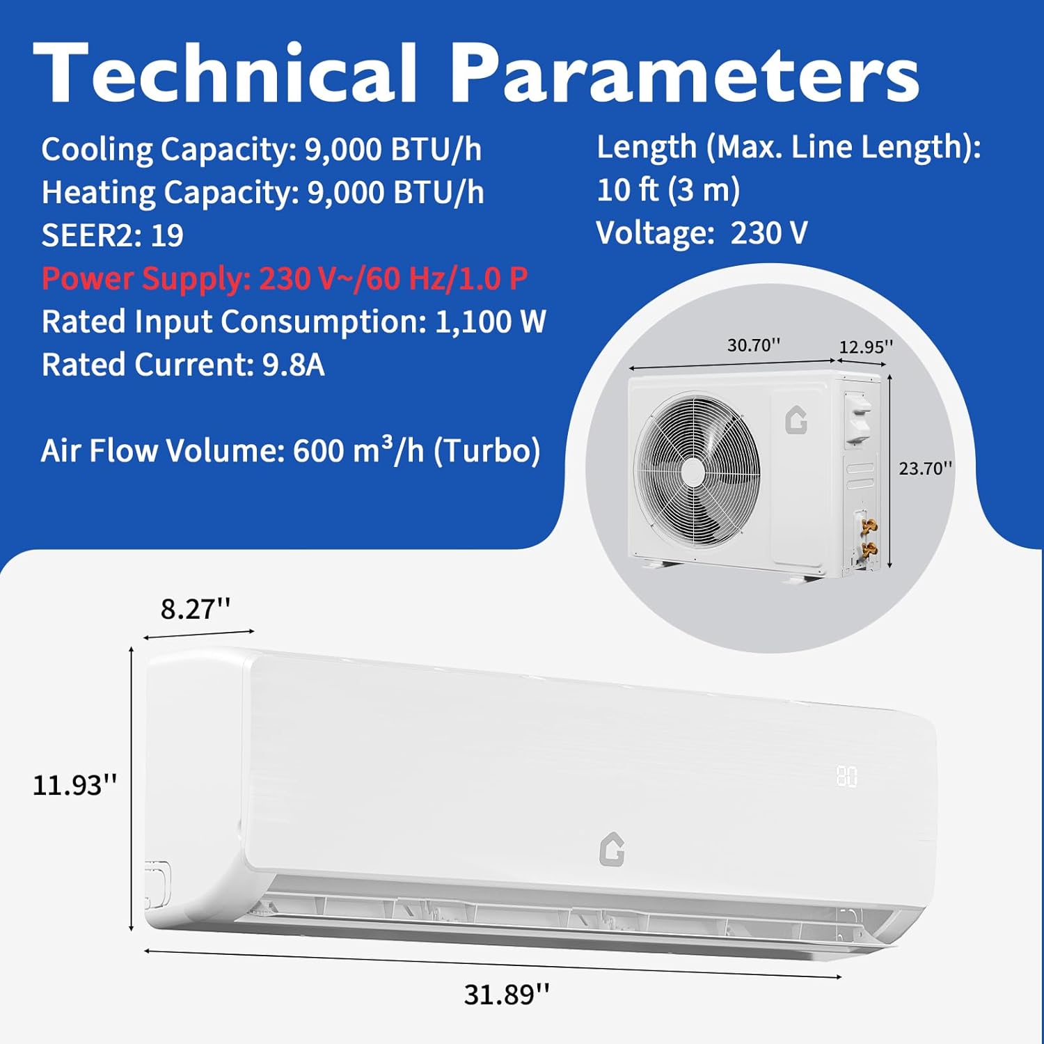 GarveeLife MMM6-879 Ductless-Mini-Splits - View #7