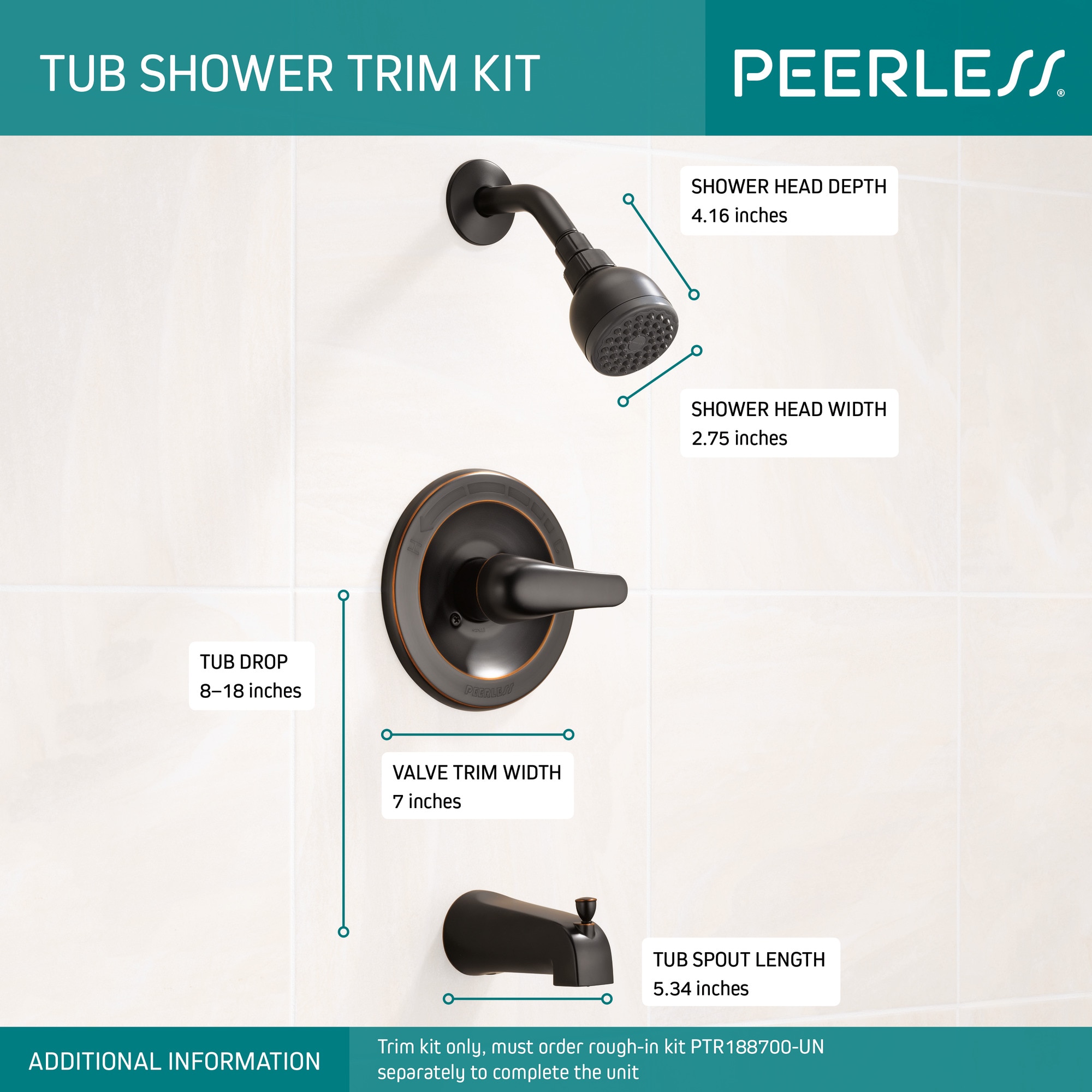 Peerless PTT188750-OB Tub-Shower-Faucets - View #3